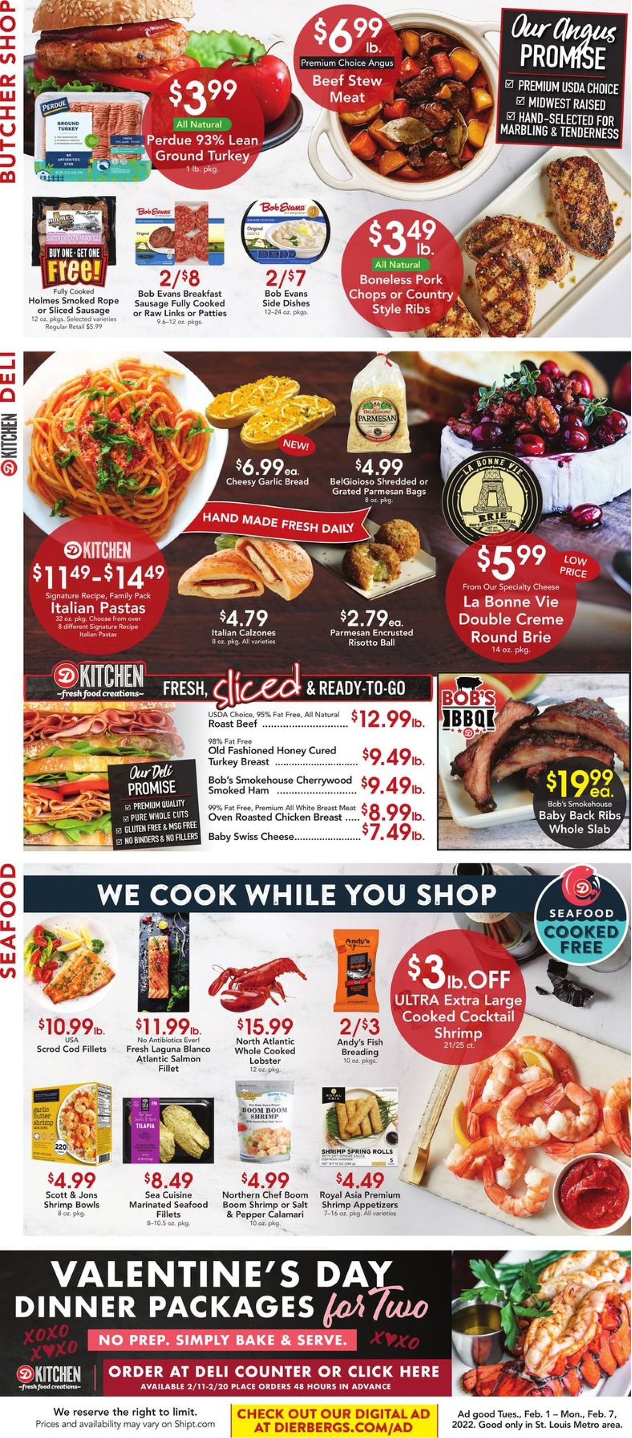 Dierbergs Ad from 02/01/2022