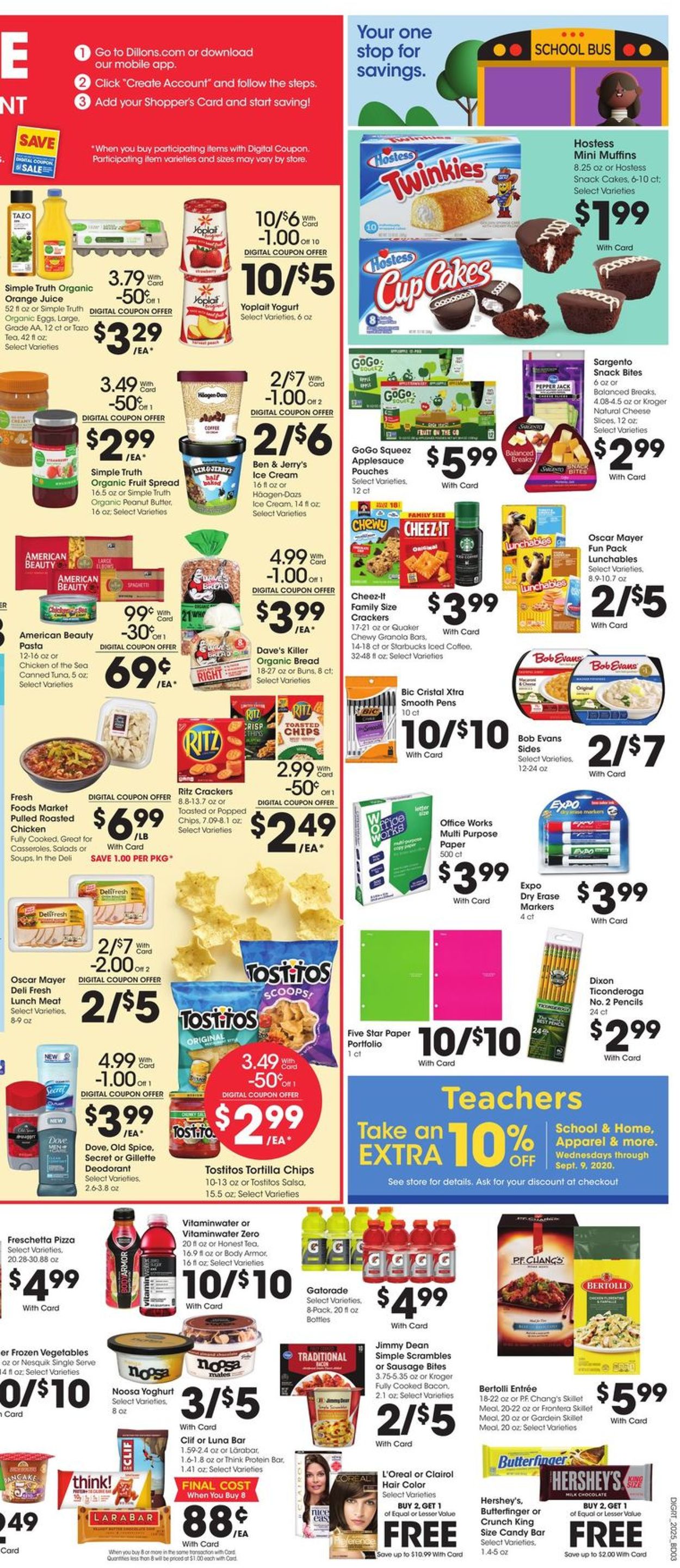 Dillons Ad from 07/22/2020