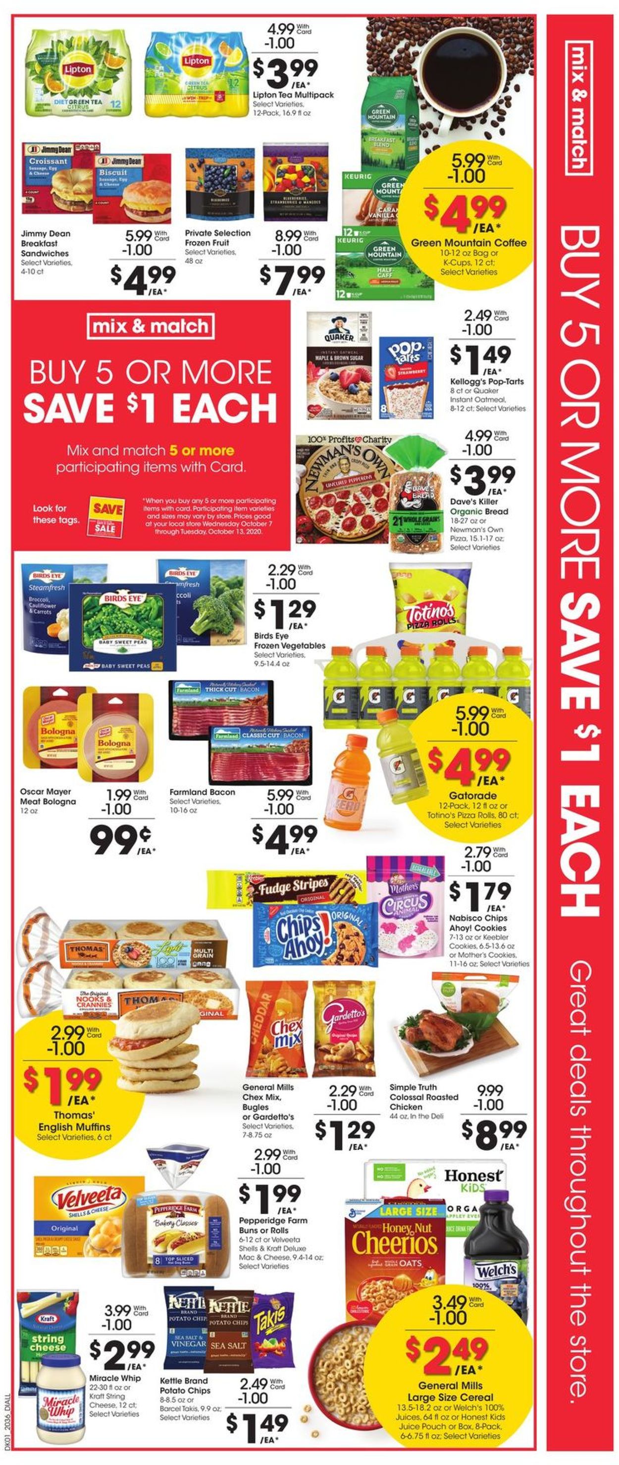 Dillons Ad from 10/07/2020