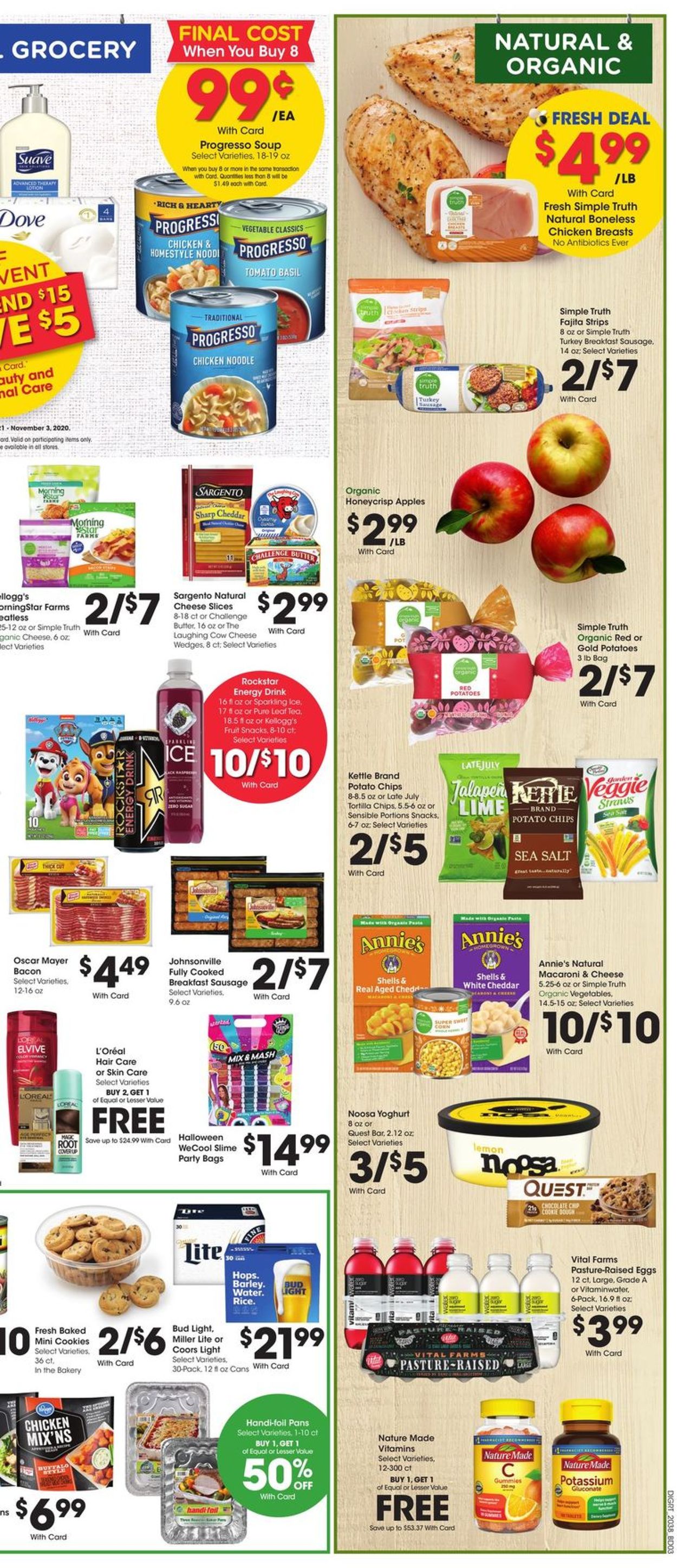 Dillons Ad from 10/21/2020