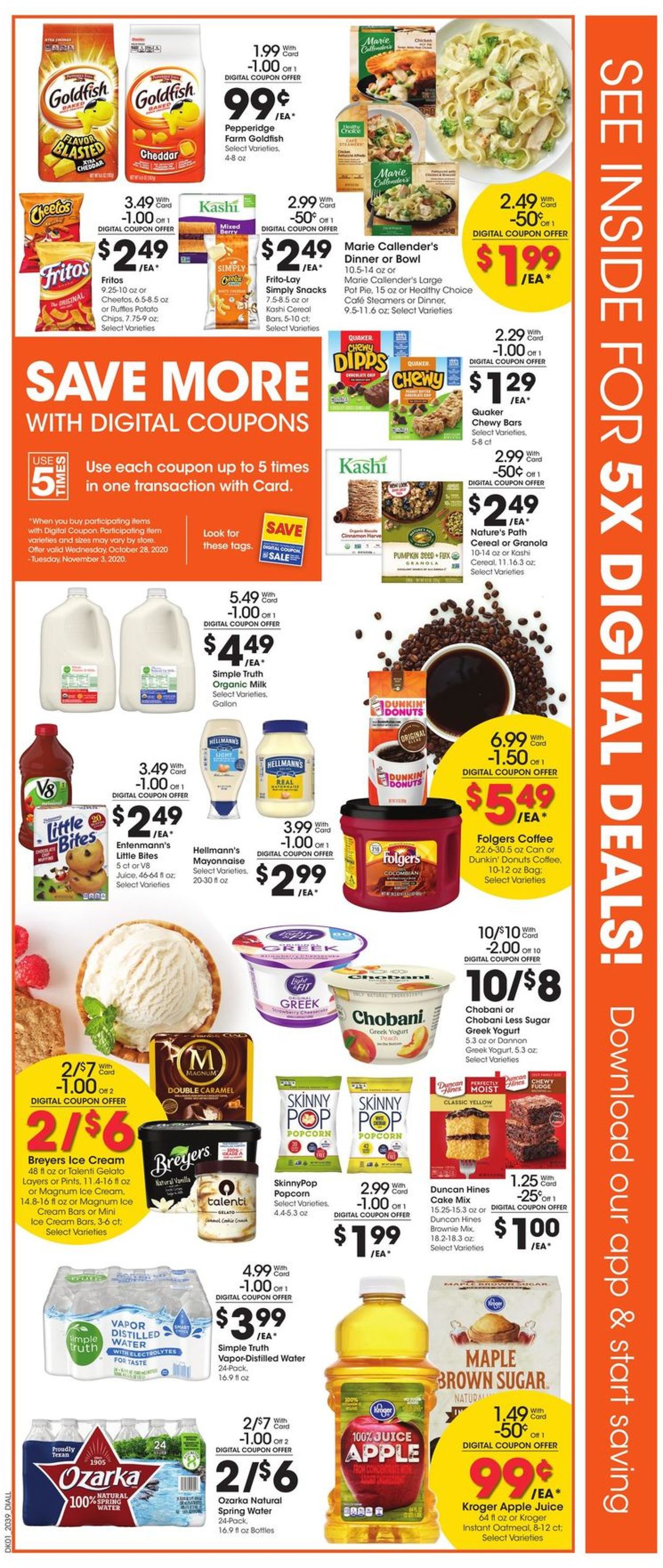 Dillons Ad from 10/28/2020