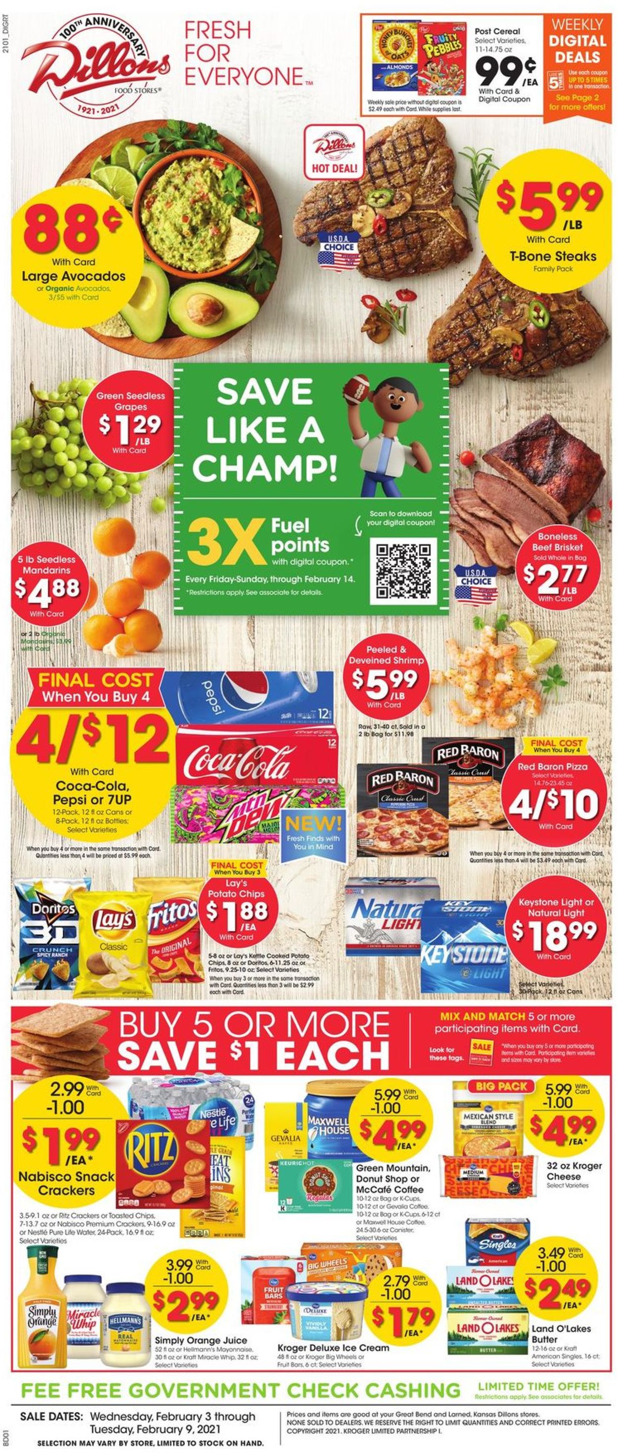 Dillons Ad from 02/03/2021