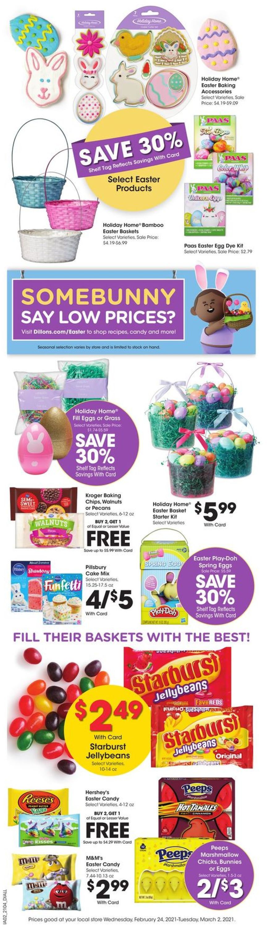Dillons Ad from 02/24/2021