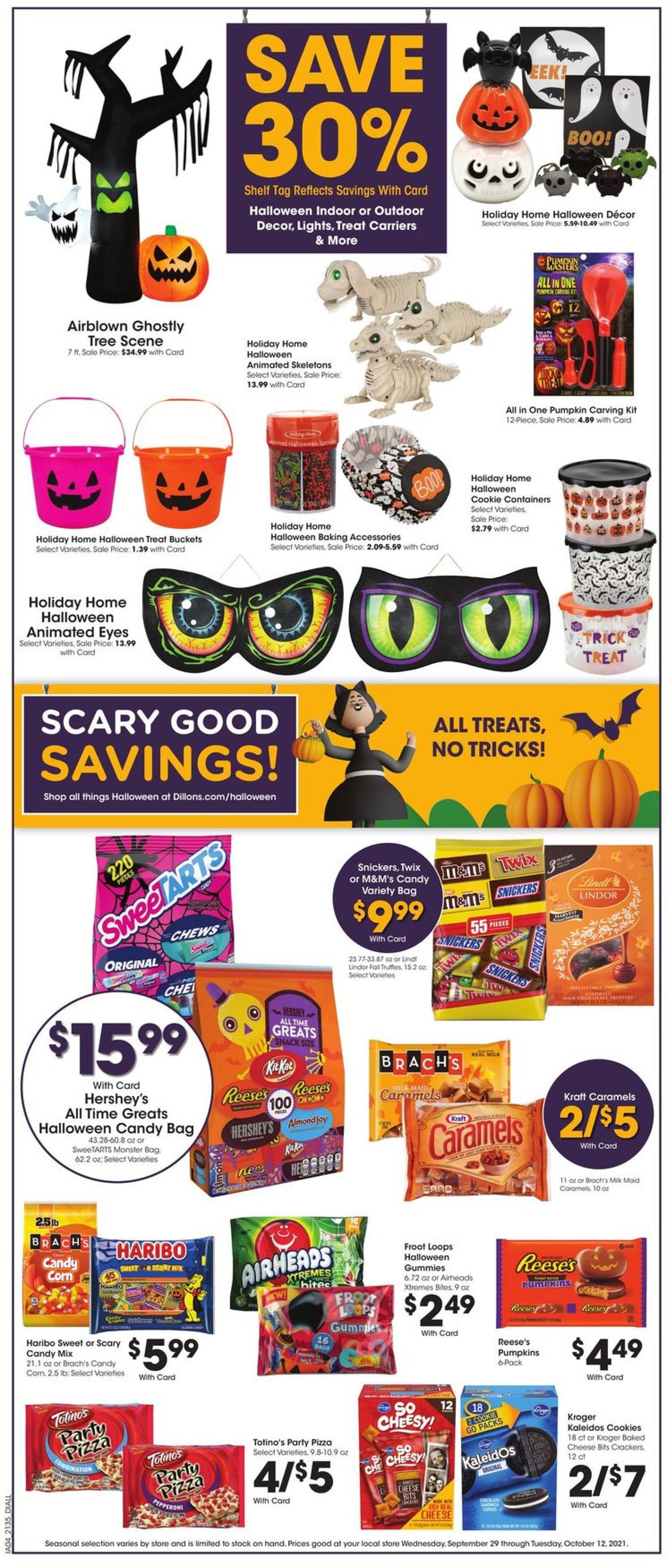 Dillons Ad from 10/06/2021