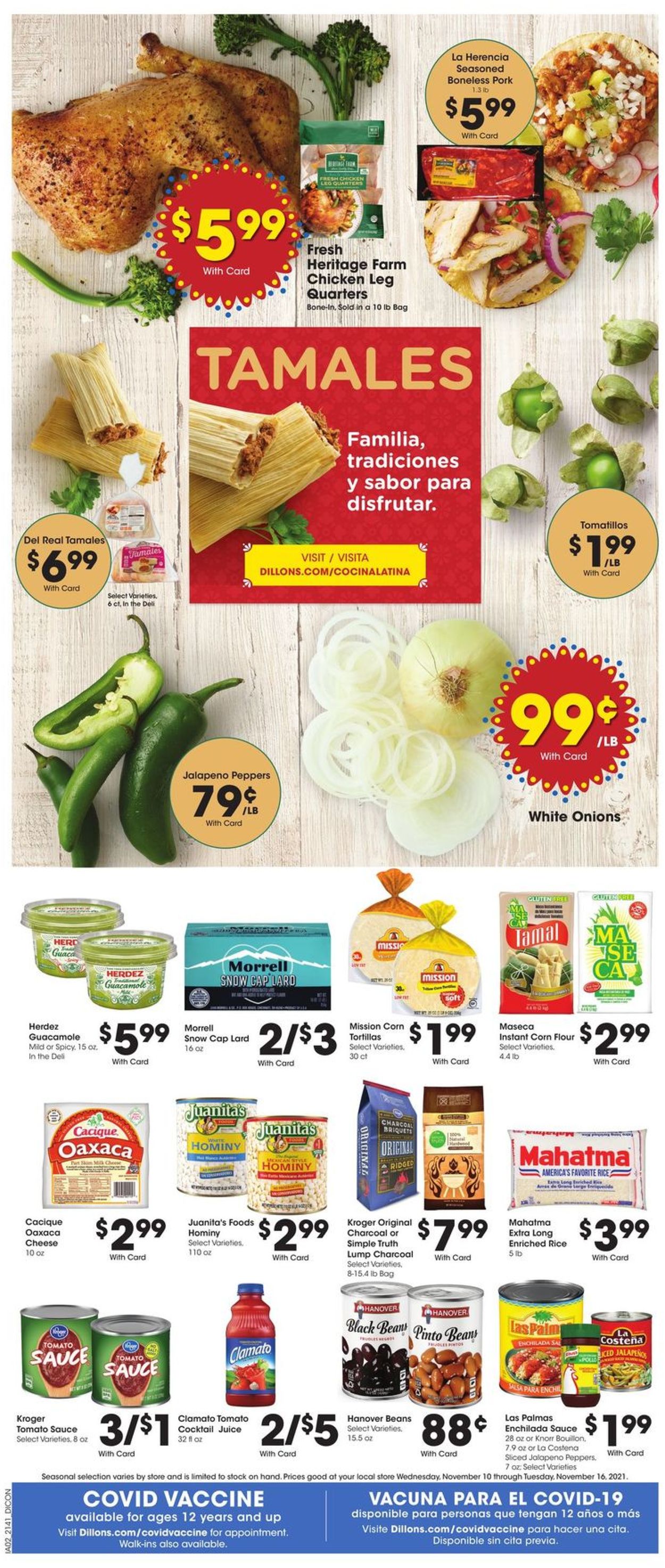 Dillons Ad from 11/10/2021