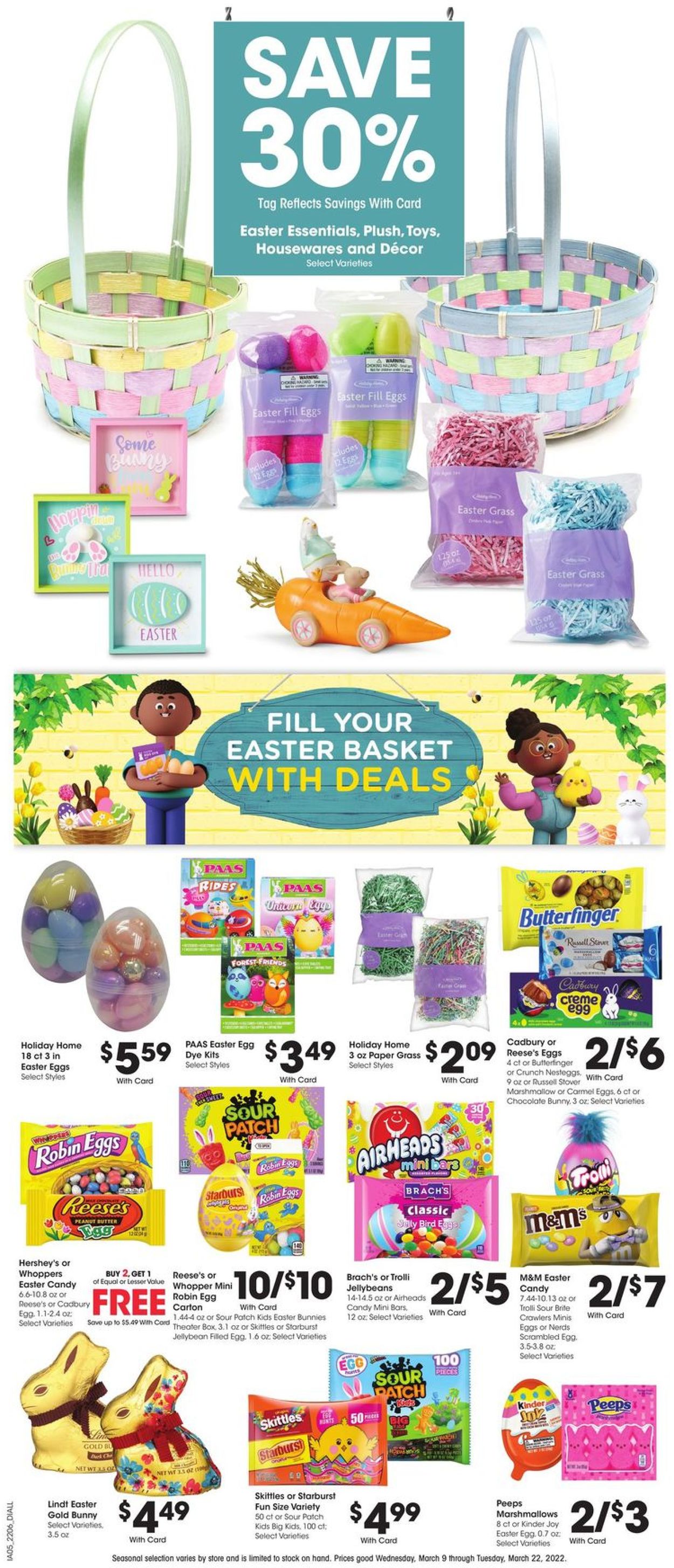 Dillons Ad from 03/16/2022