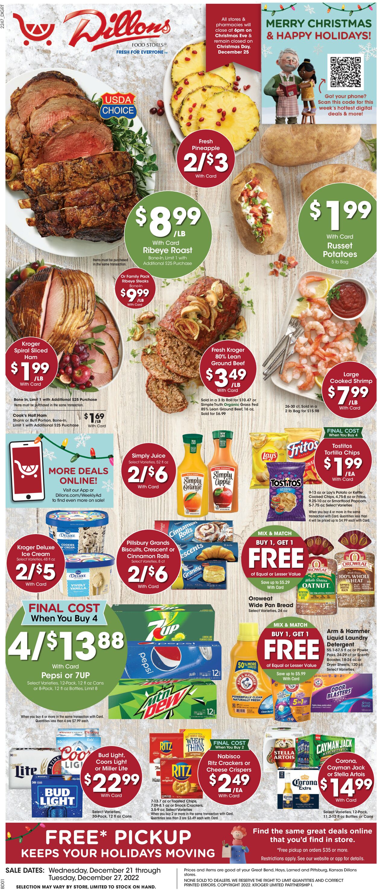 Dillons Ad from 12/21/2022