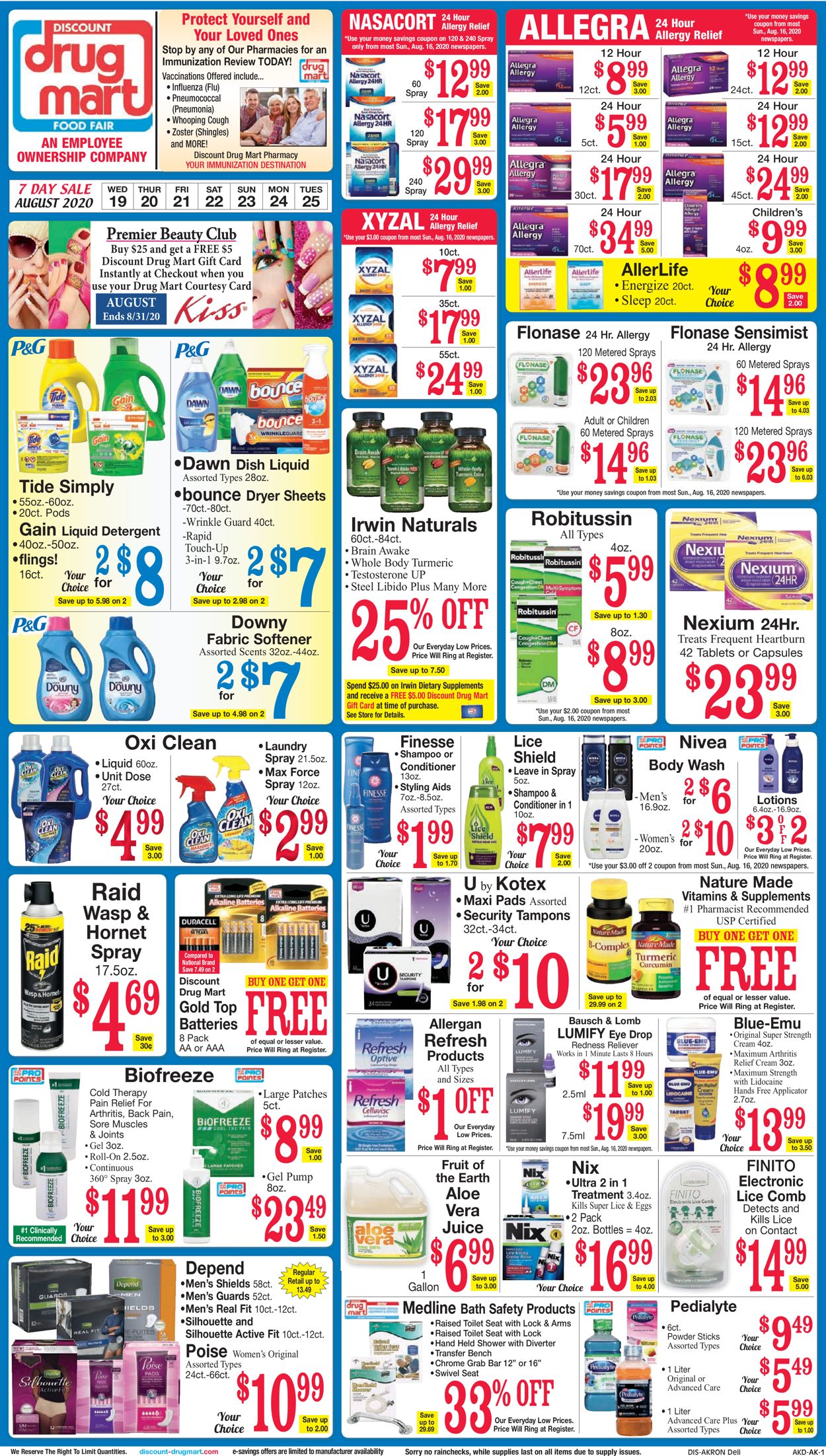 Discount Drug Mart Ad from 08/19/2020