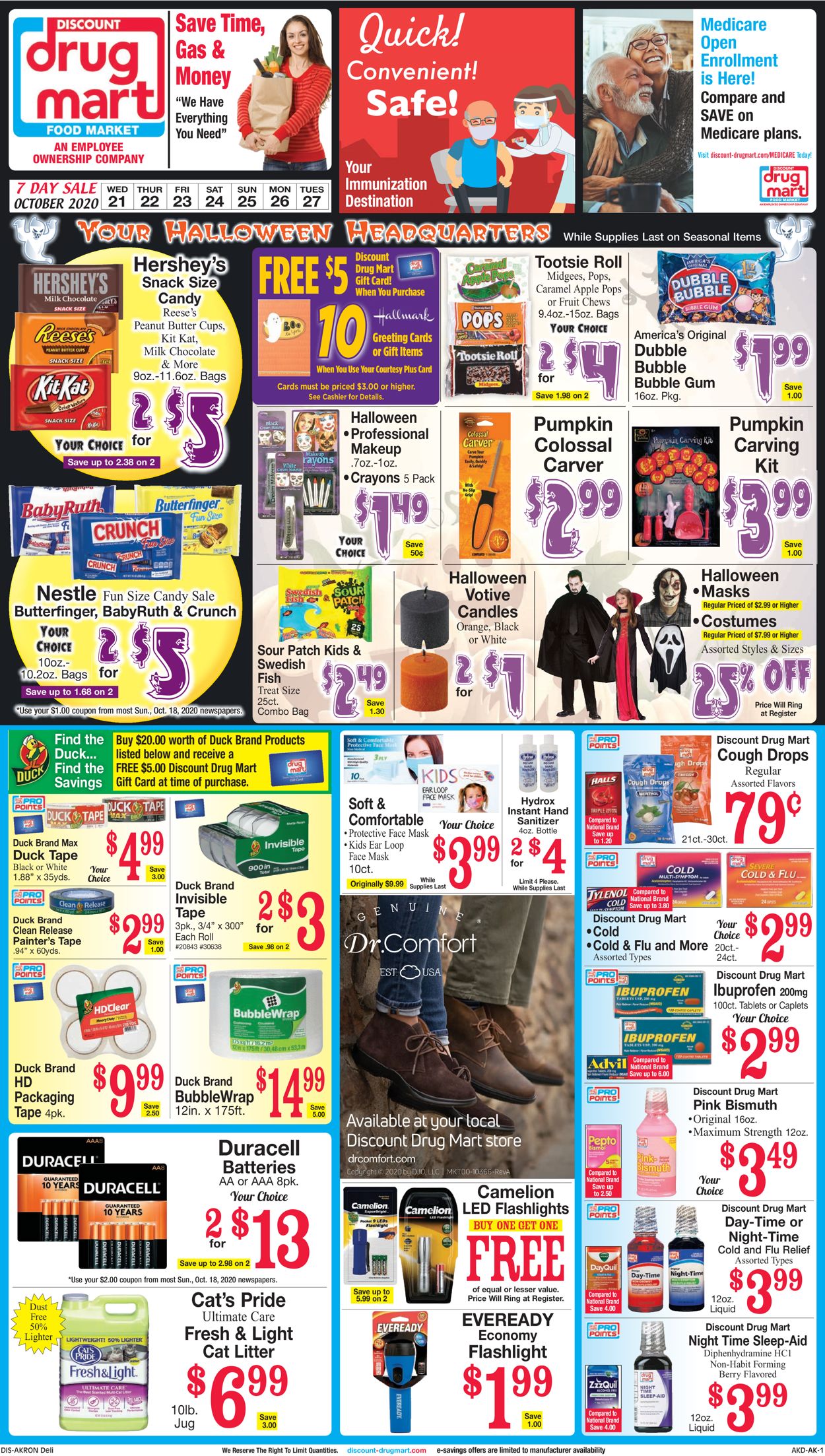 Discount Drug Mart Ad from 10/21/2020