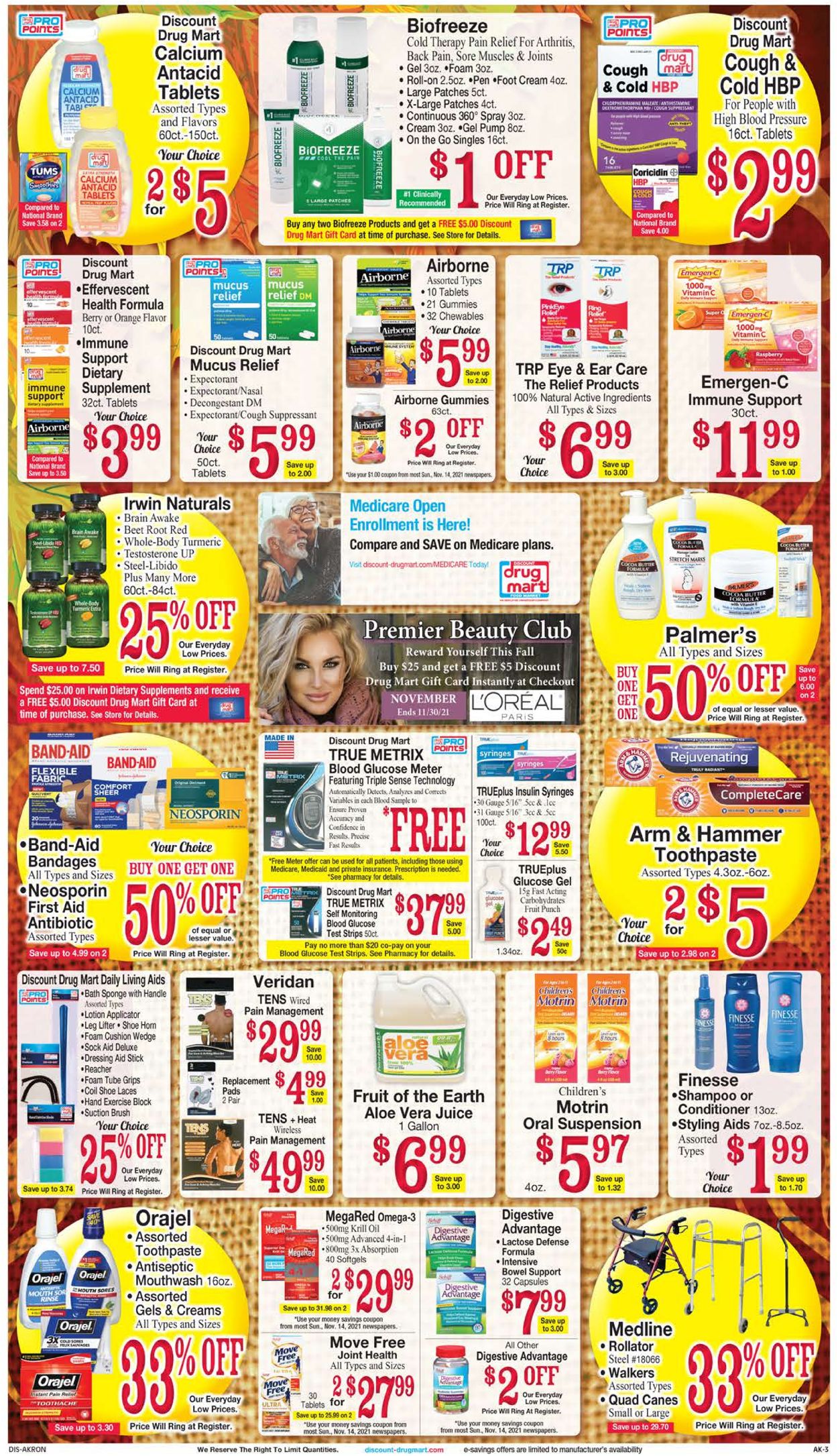 Discount Drug Mart Ad from 11/17/2021