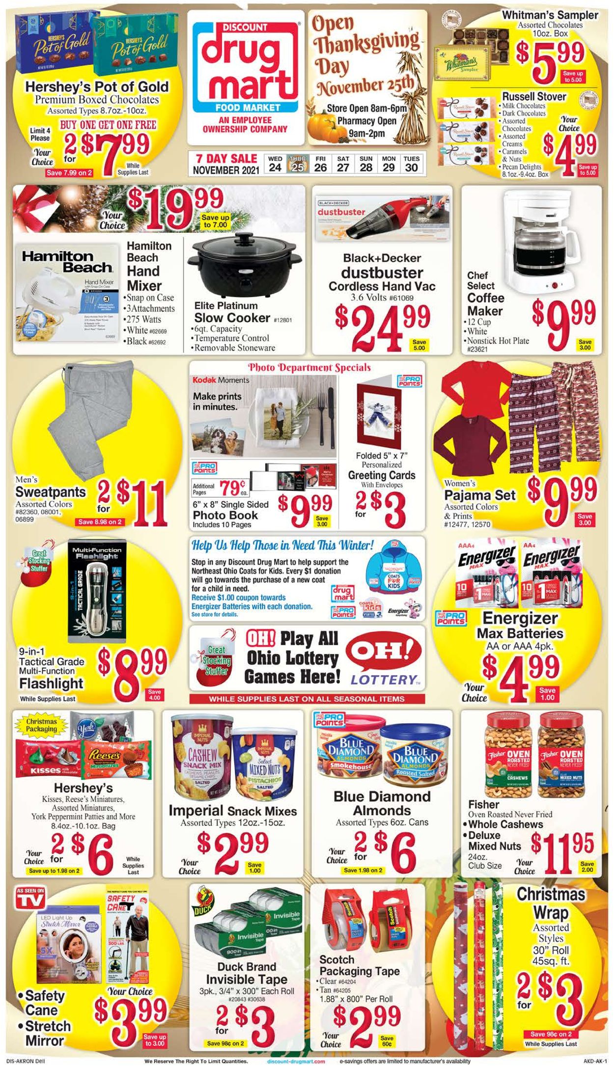 Discount Drug Mart Ad from 11/24/2021