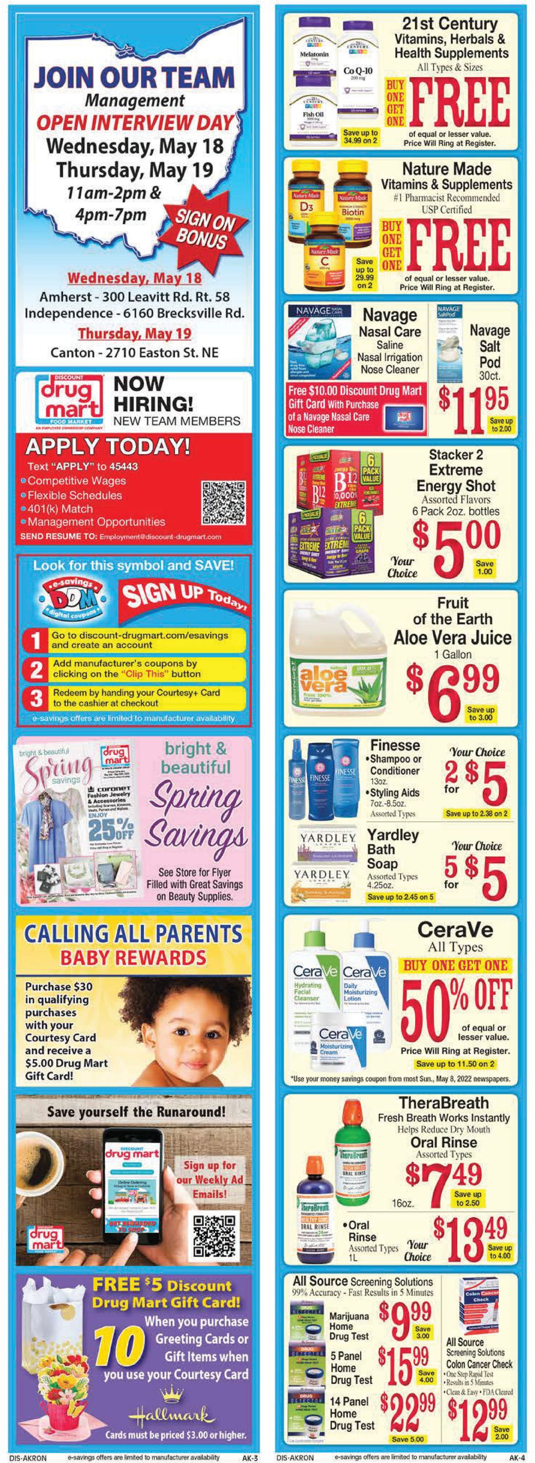 Discount Drug Mart Ad from 05/11/2022