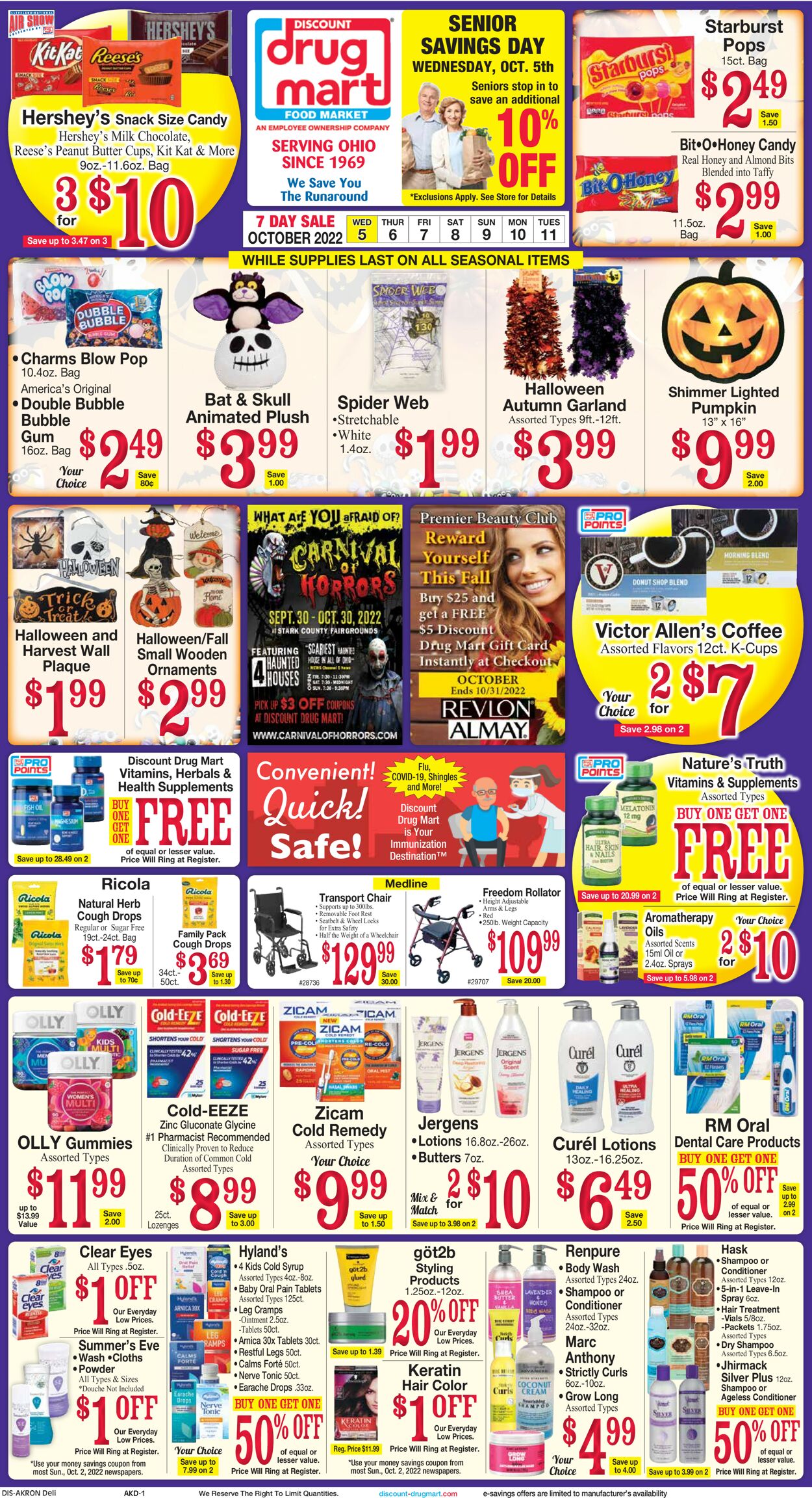 Discount Drug Mart Ad from 10/05/2022