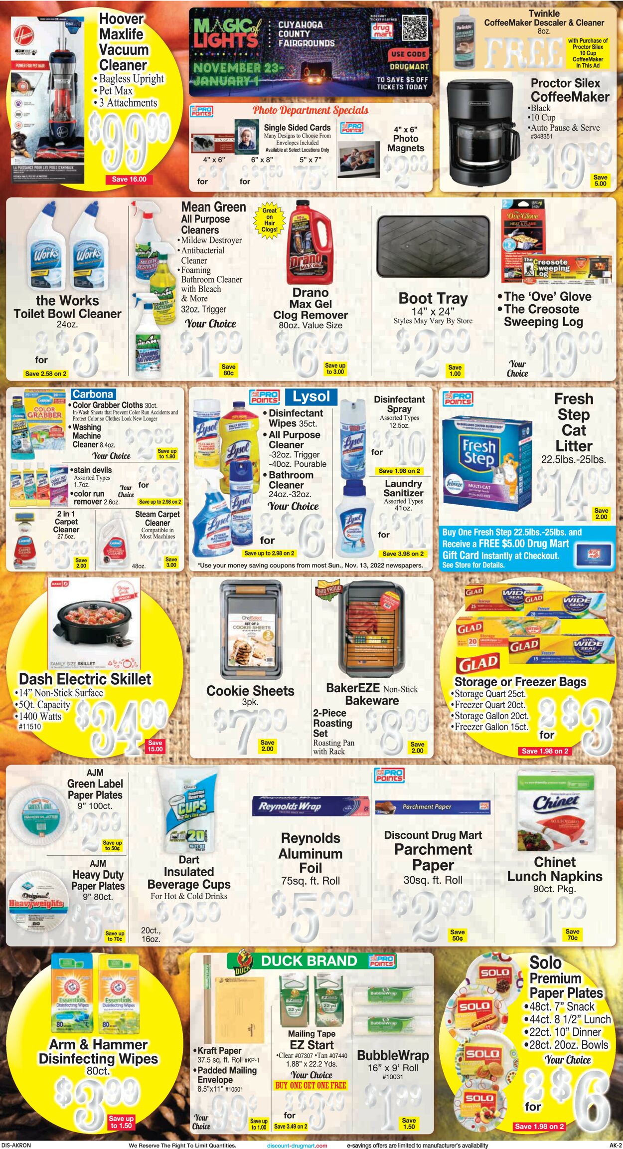 Discount Drug Mart Ad from 11/16/2022