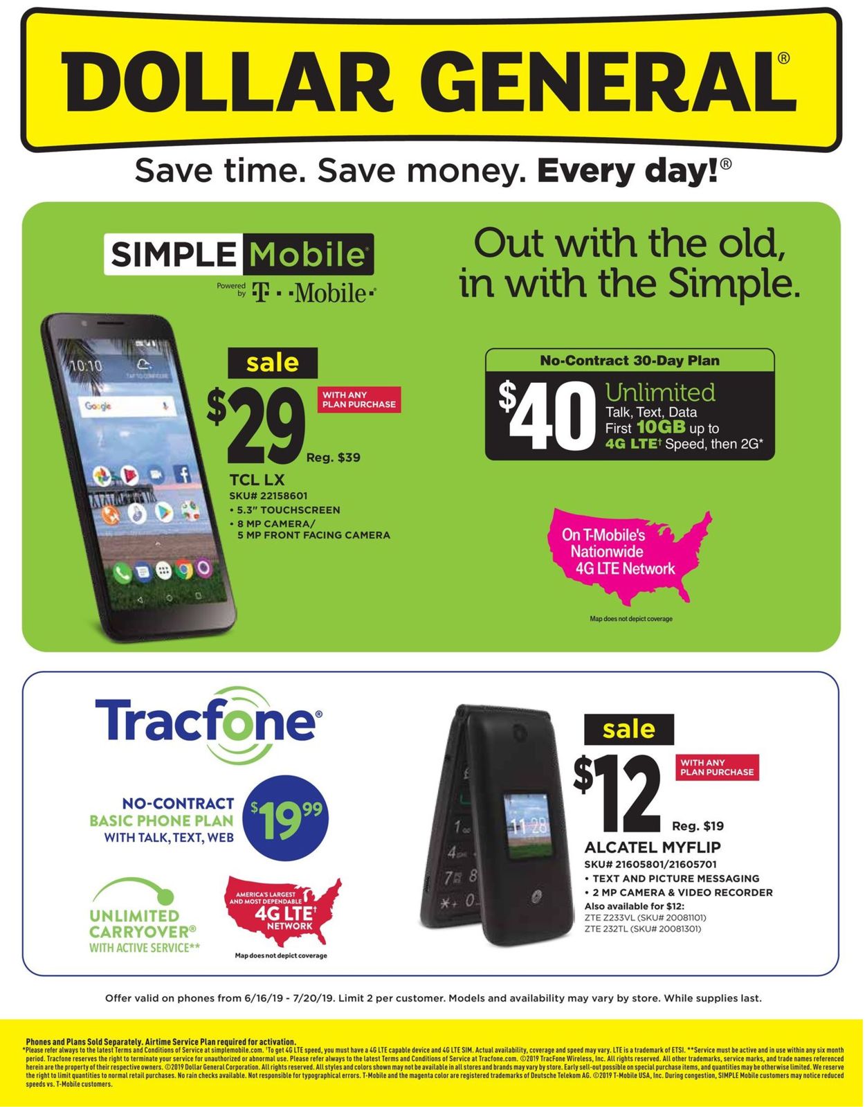 Dollar General Ad from 06/16/2019