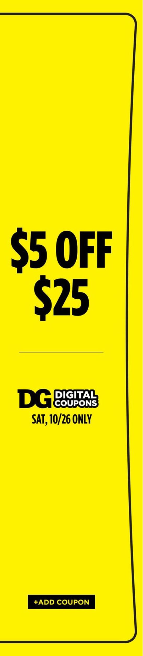 Dollar General Ad from 10/20/2019