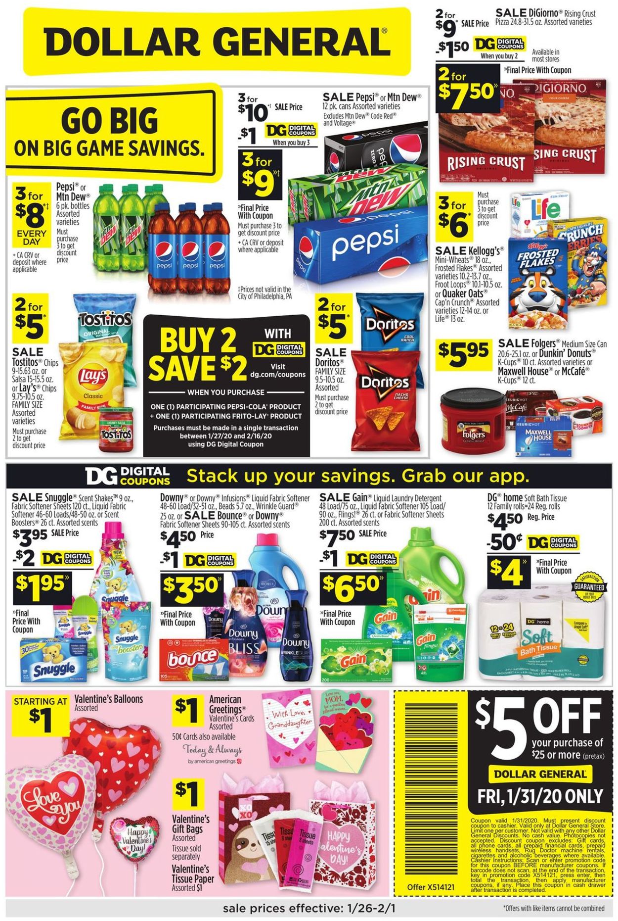 Dollar General Ad from 01/26/2020