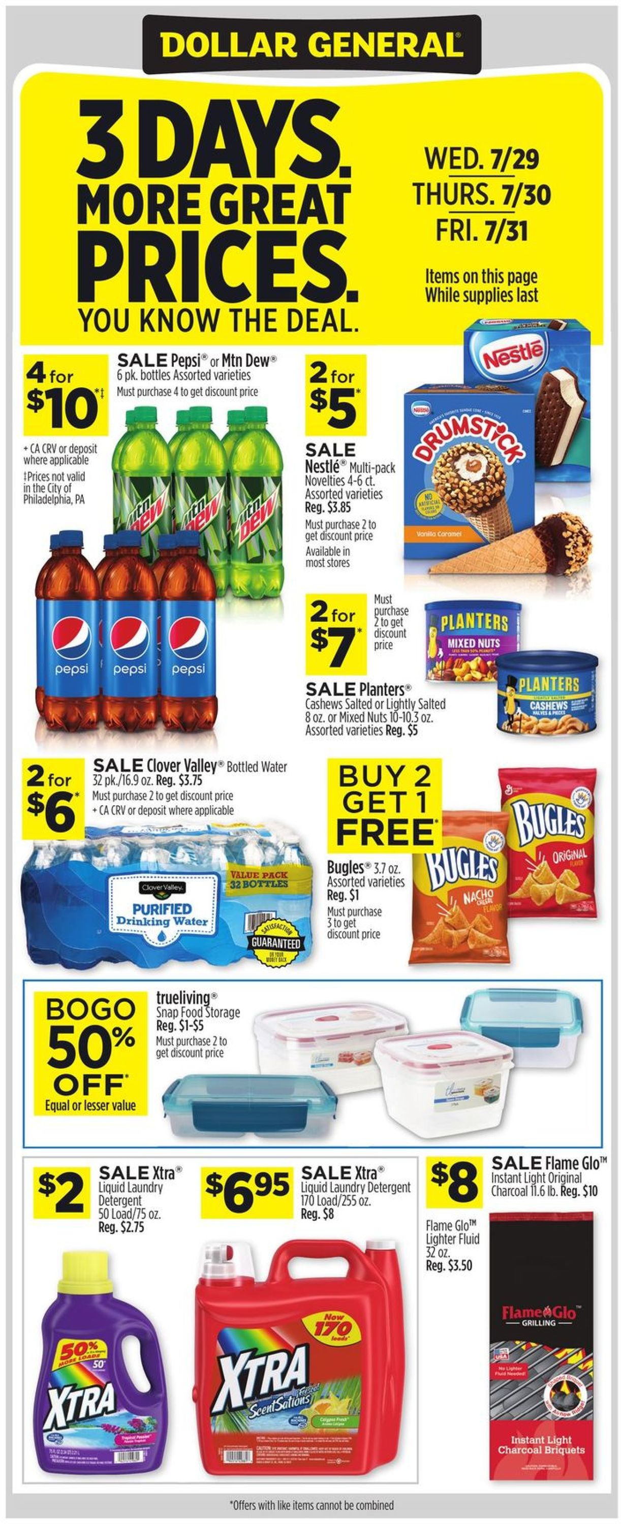Dollar General Ad from 07/26/2020