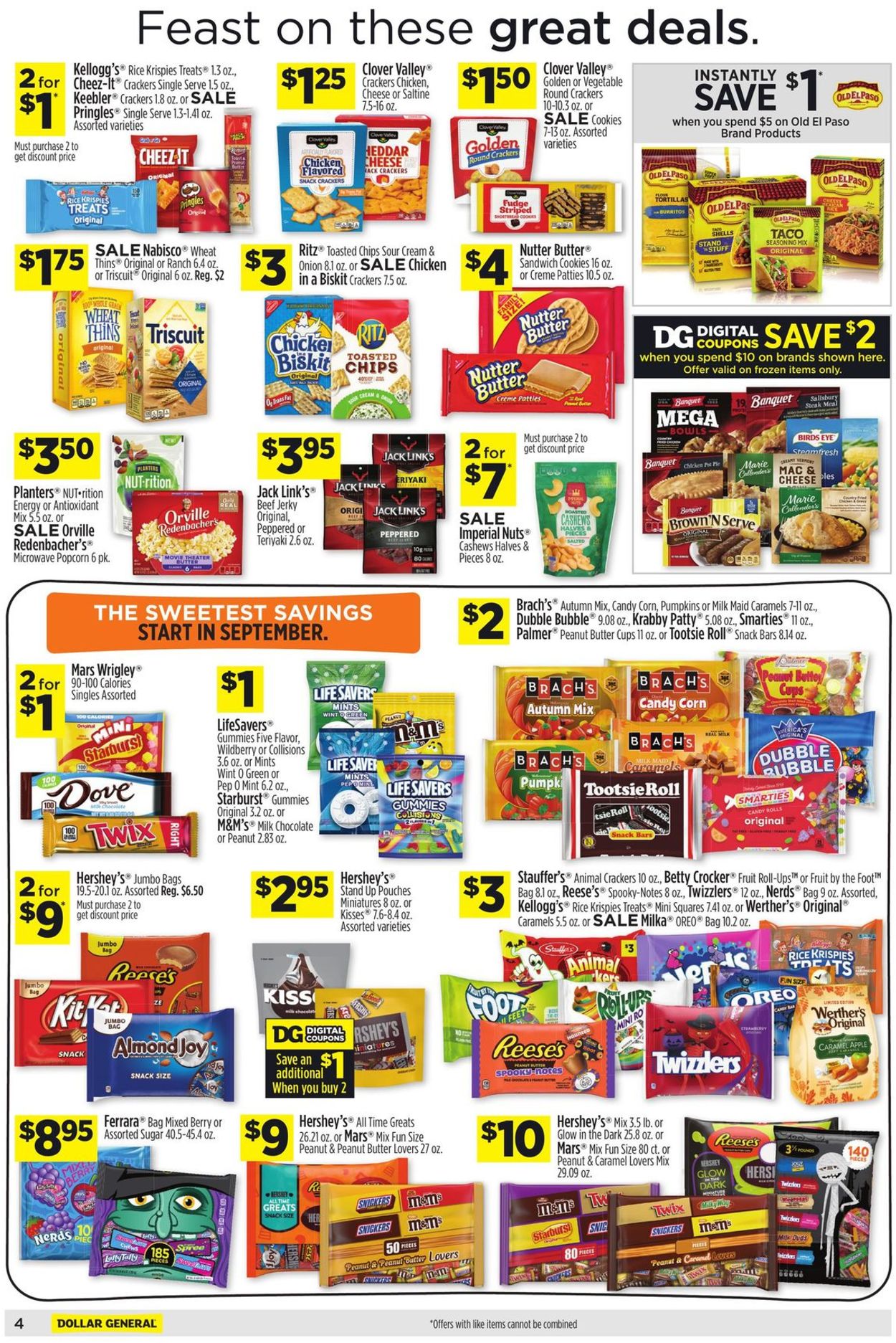 Dollar General Ad from 09/20/2020