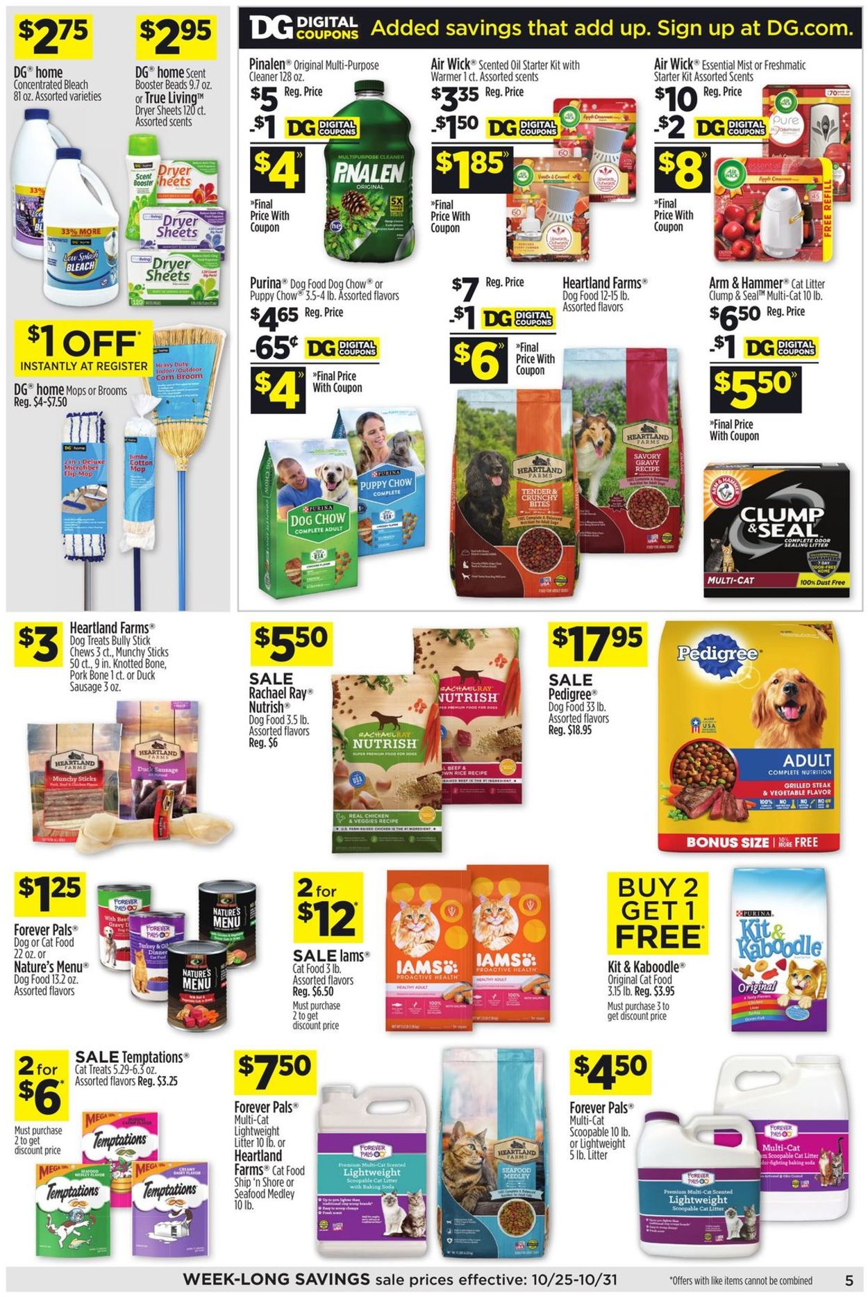 Dollar General Ad from 10/25/2020