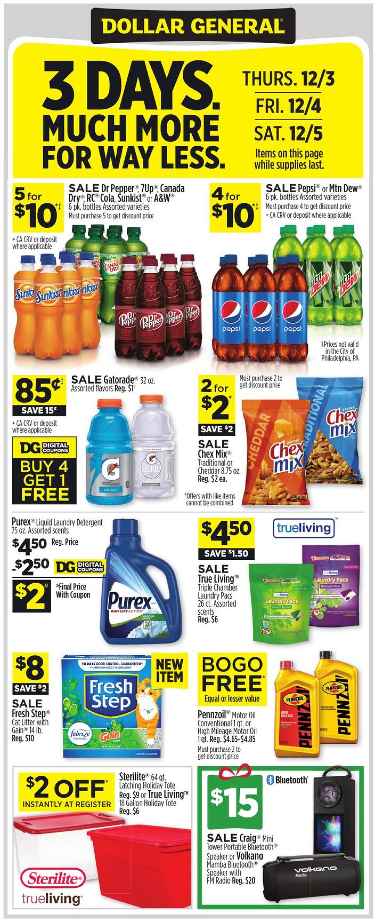 Dollar General Ad from 11/29/2020