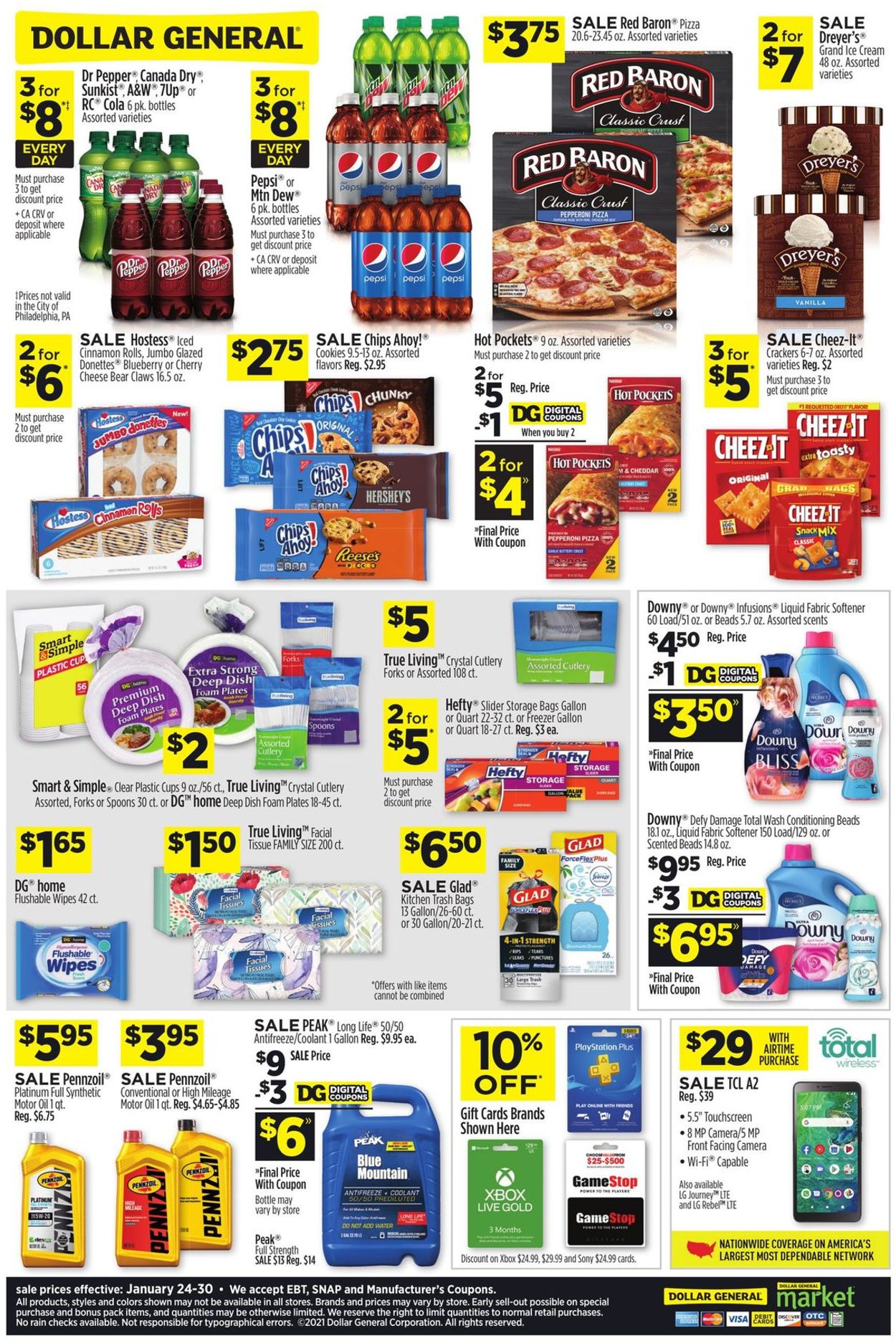 Dollar General Ad from 01/24/2021