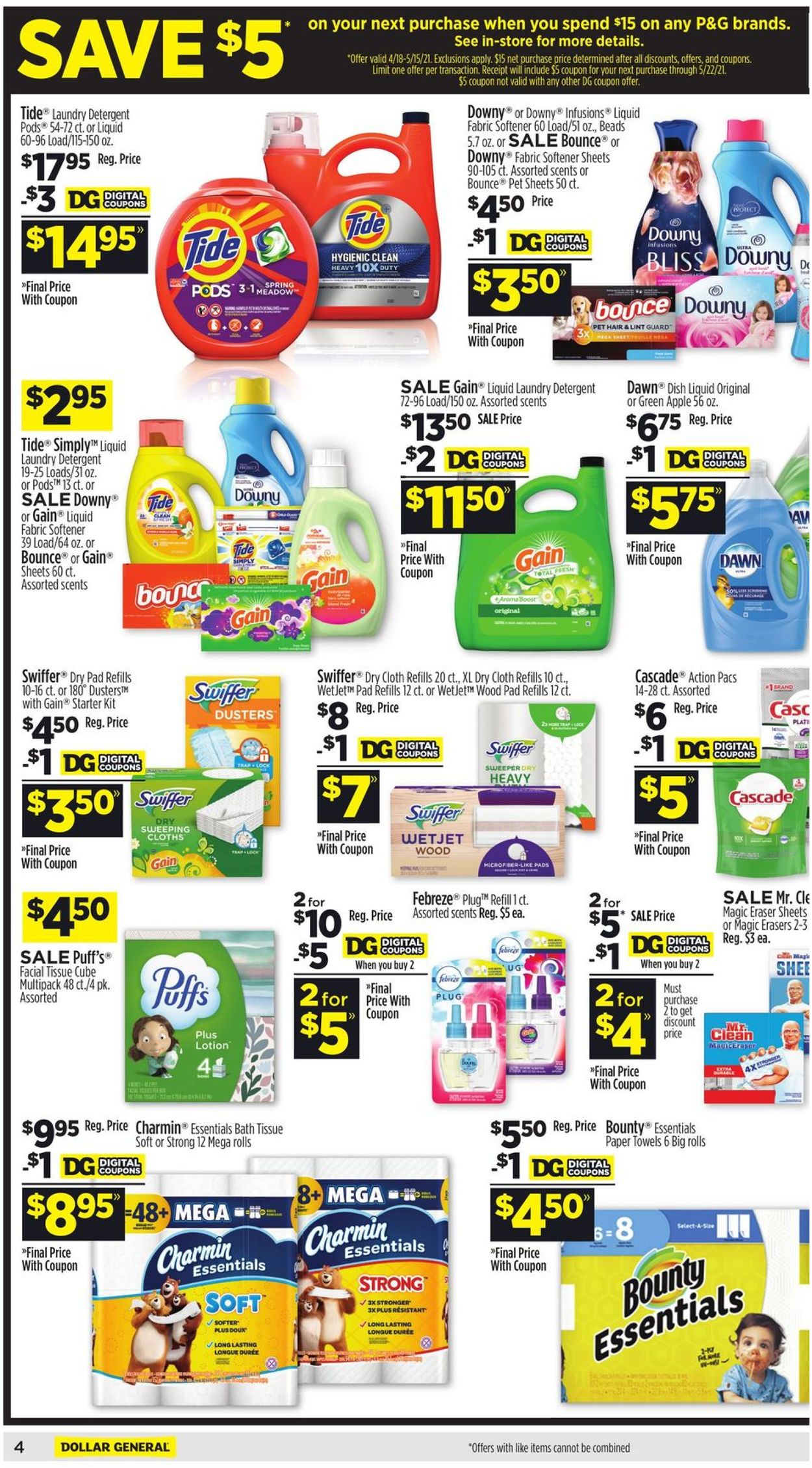 Dollar General Ad from 04/25/2021
