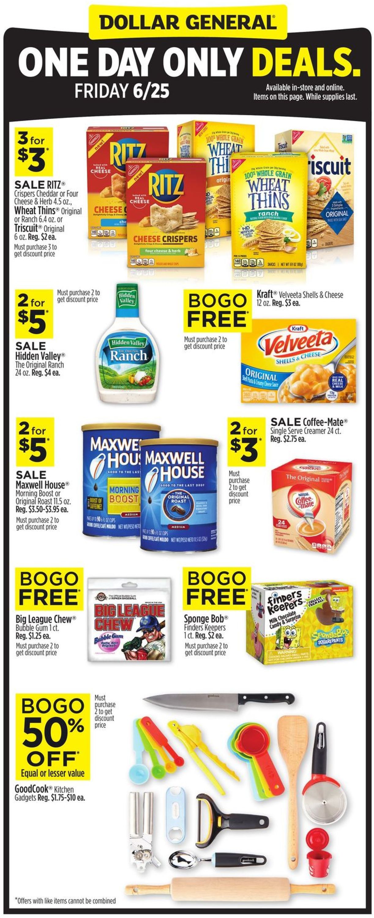 Dollar General Ad from 06/25/2021