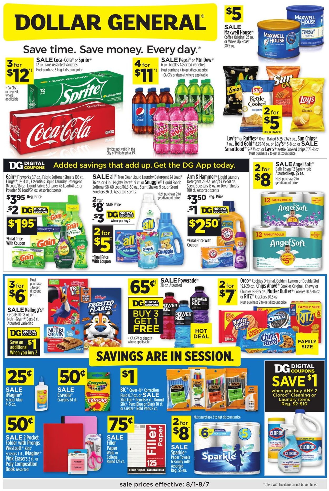 Dollar General Ad from 08/01/2021