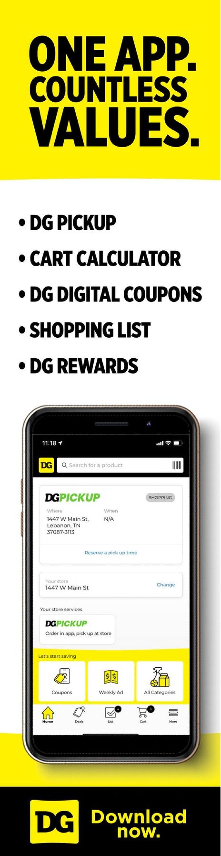 Dollar General Ad from 10/10/2021