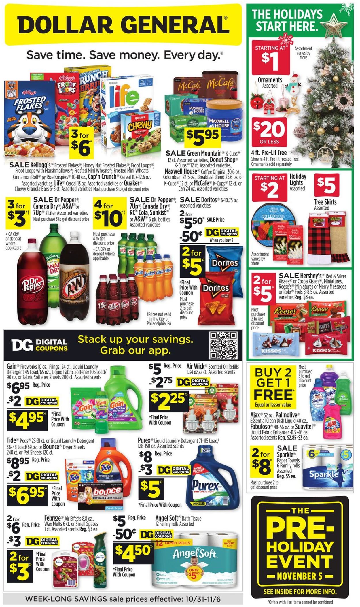 Dollar General Ad from 10/31/2021