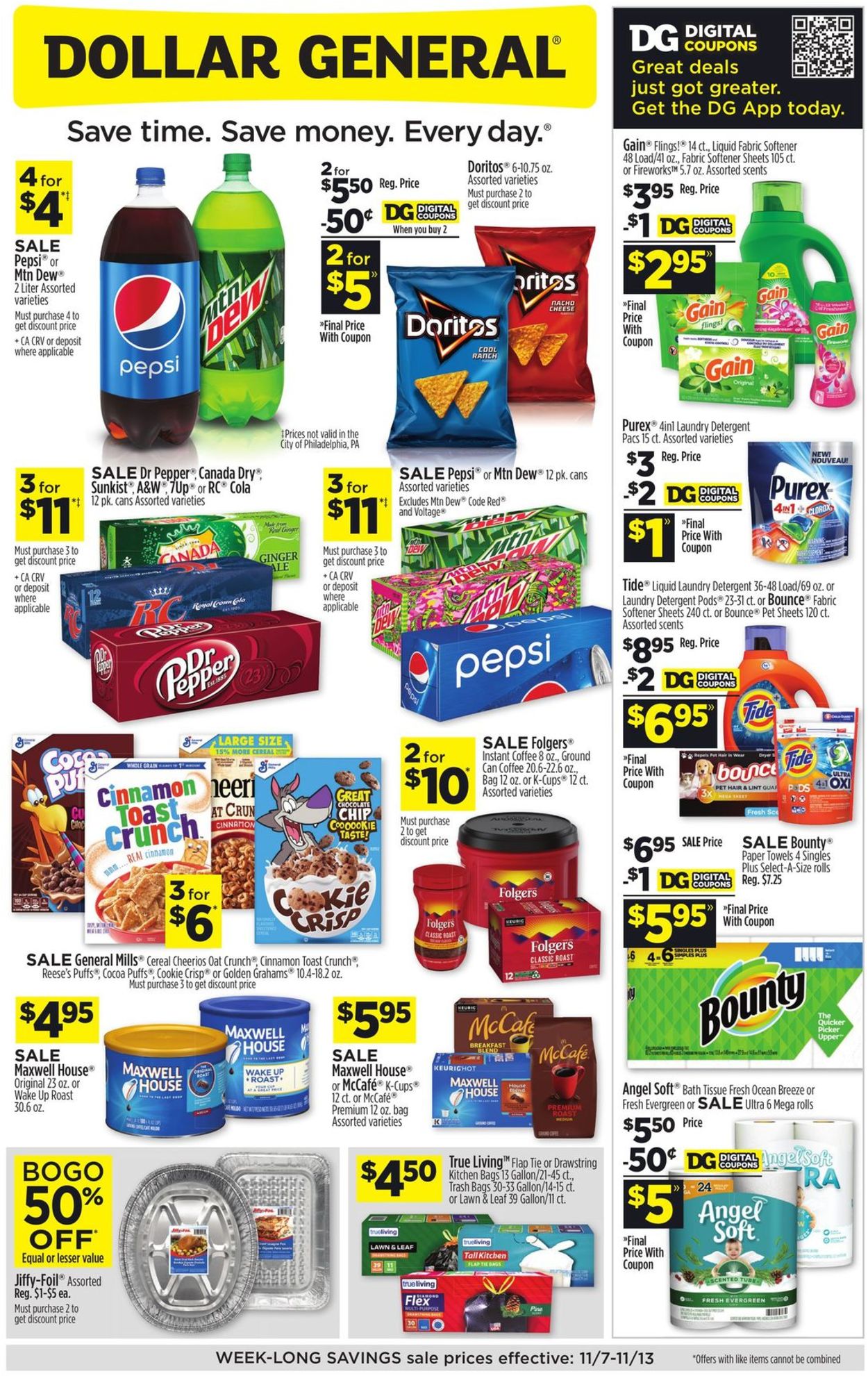 Dollar General Ad from 11/07/2021