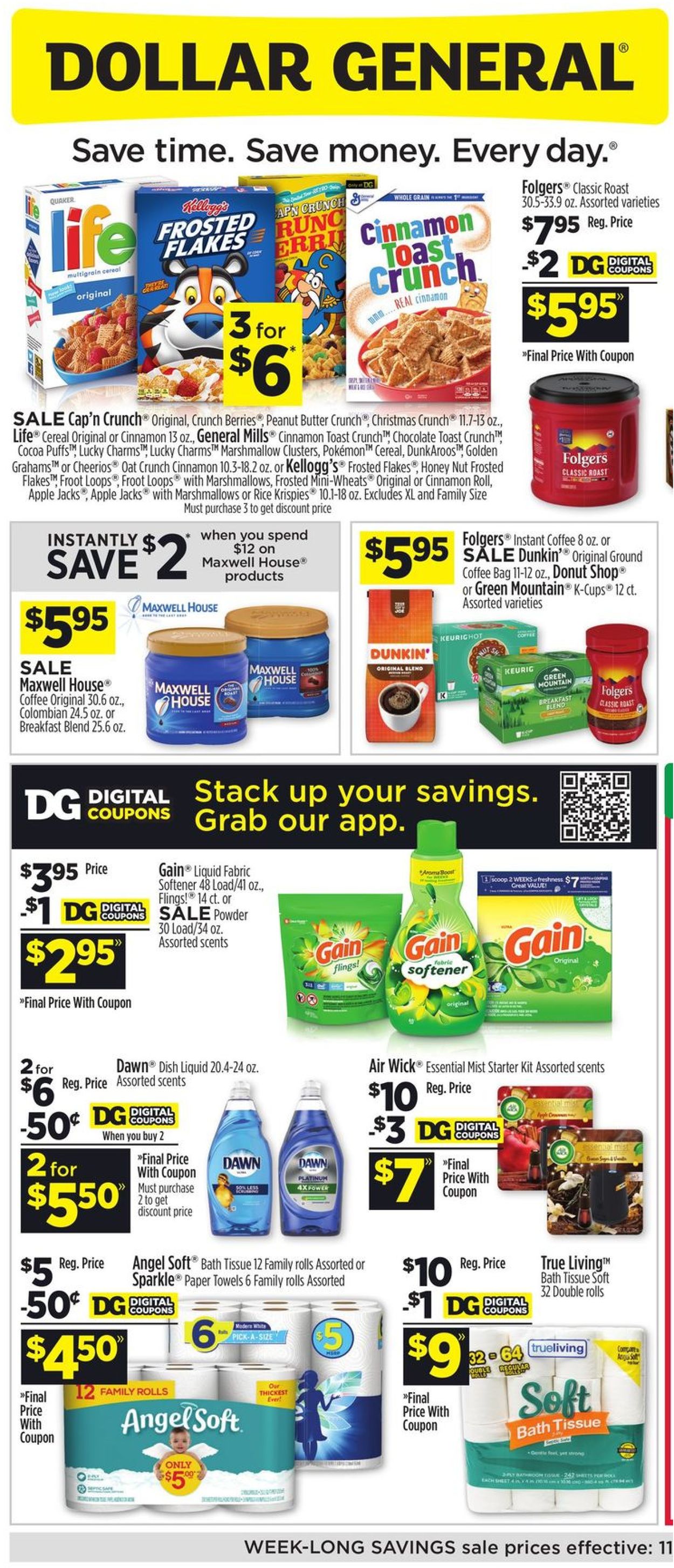 Dollar General Ad from 11/28/2021