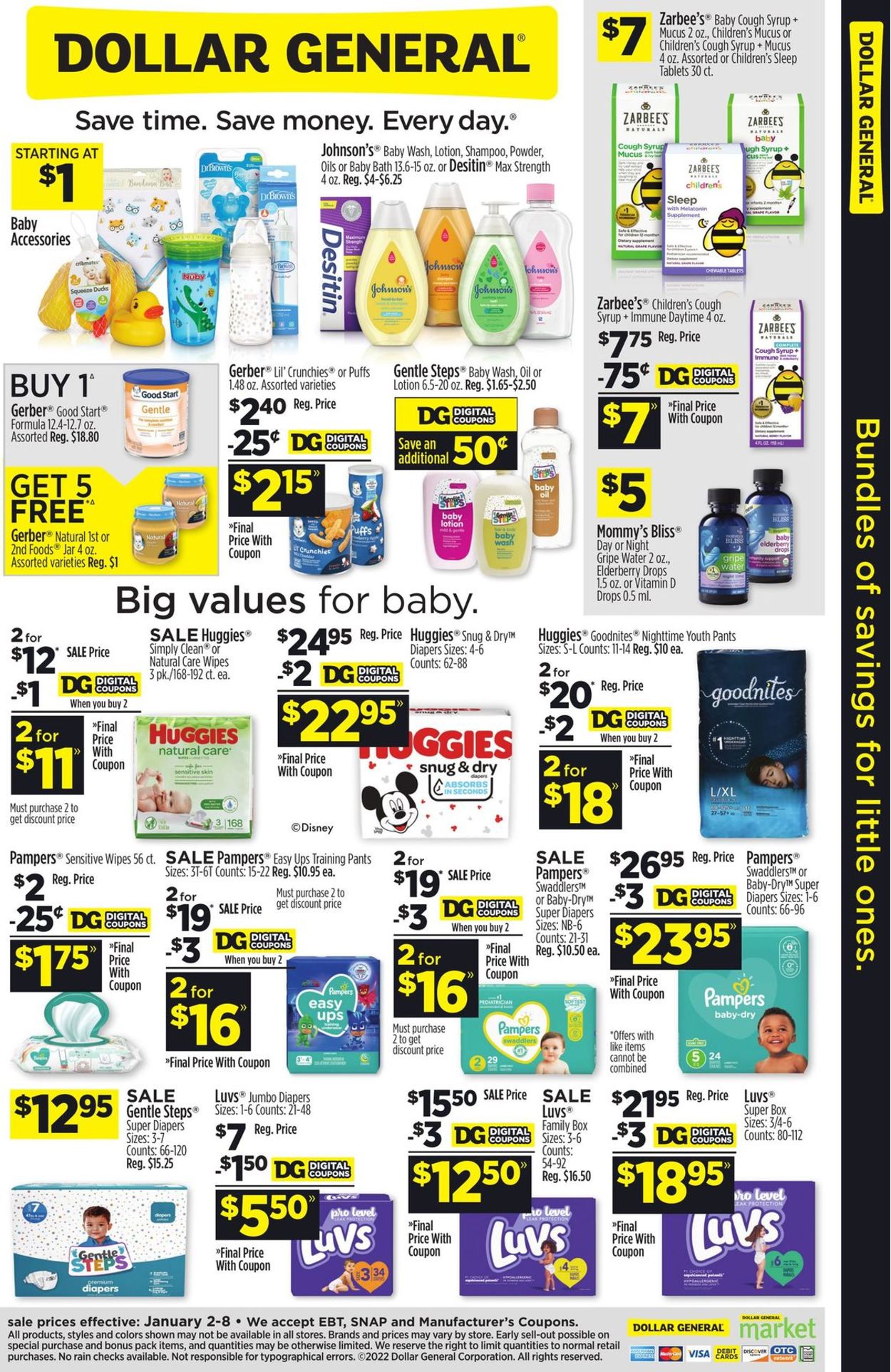 Dollar General Ad from 01/02/2022