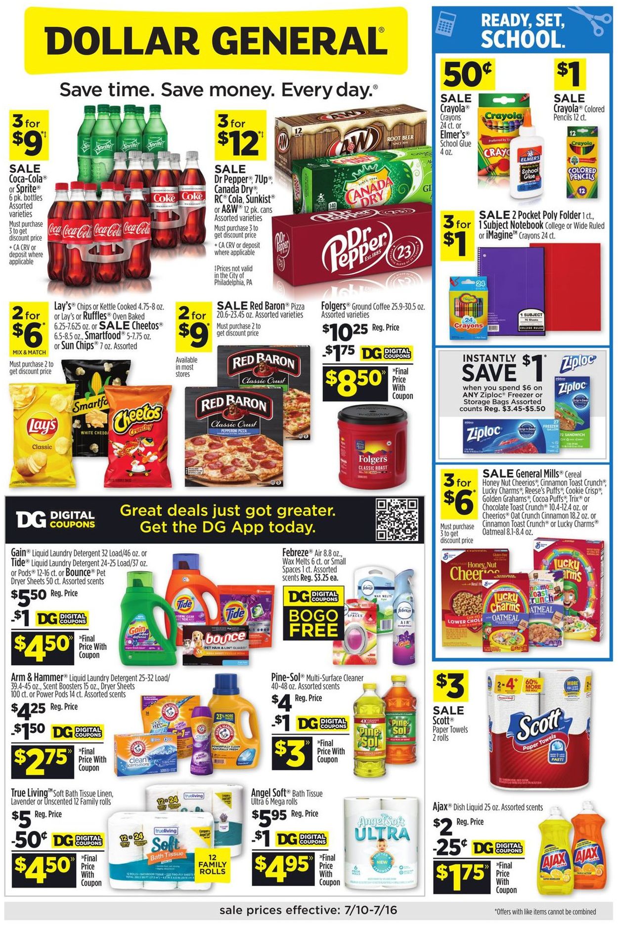 Dollar General Ad from 07/10/2022