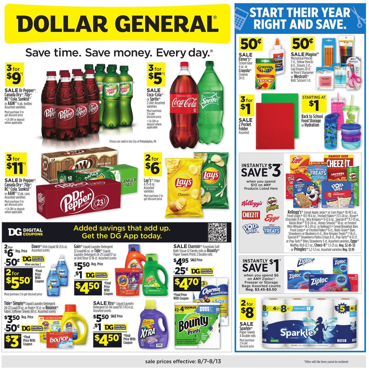 Dollar General Ad from 08/07/2022