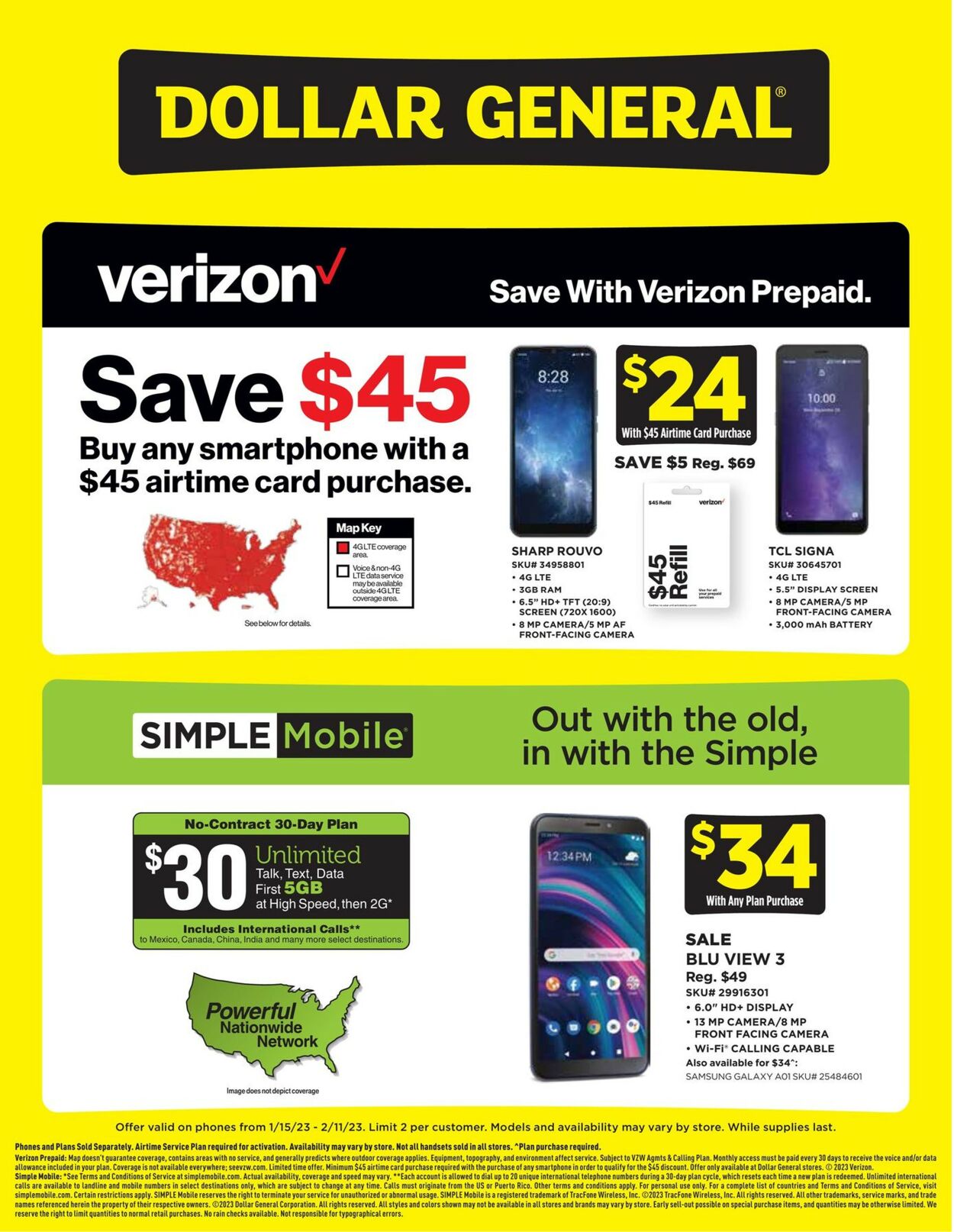Dollar General Ad from 01/15/2023