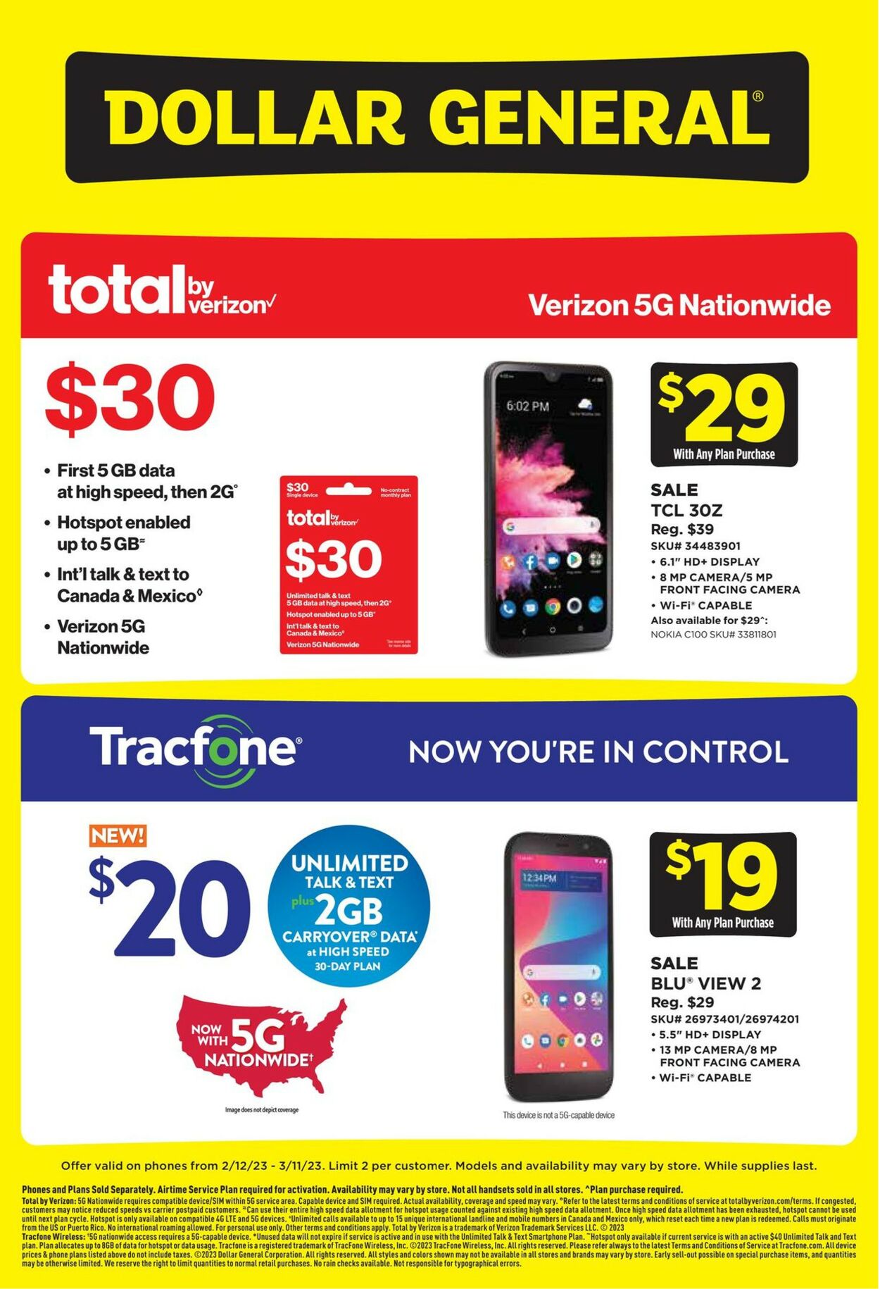 Dollar General Ad from 02/12/2023