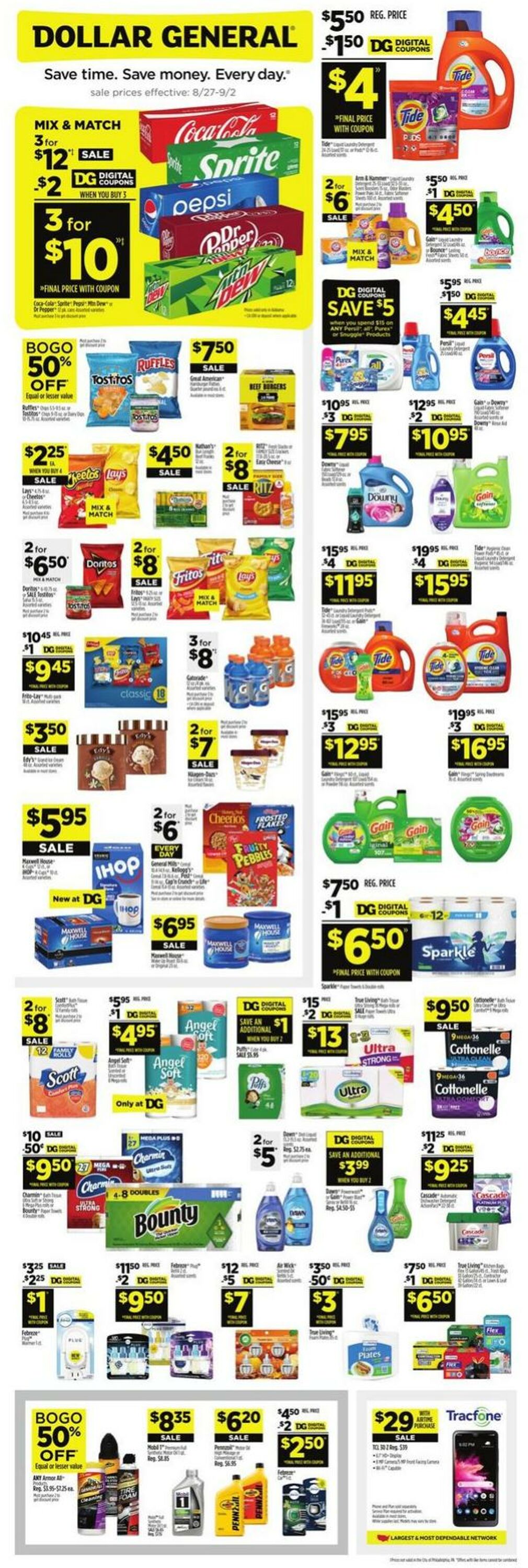 Dollar General Ad from 08/27/2023
