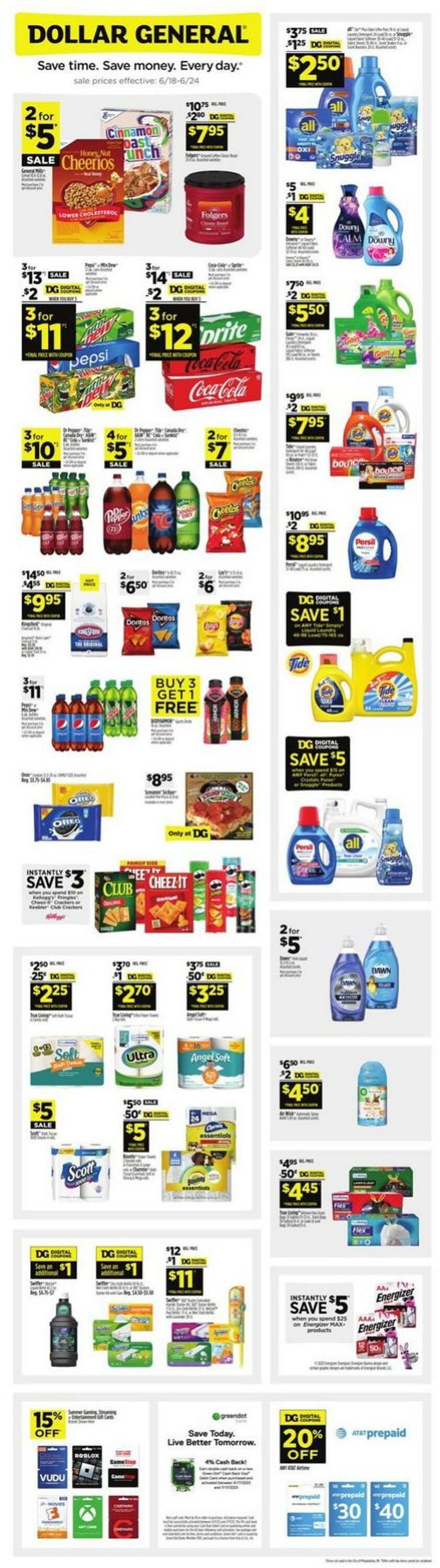Dollar General Ad from 06/18/2023