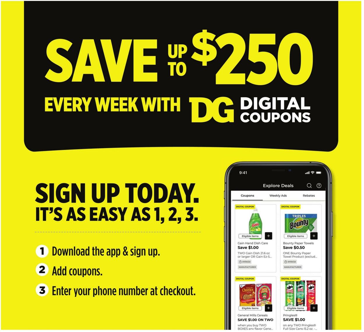 Dollar General Ad from 07/16/2023