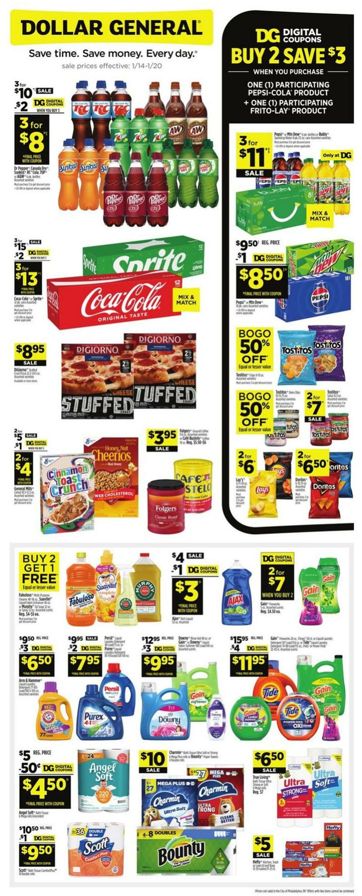 Dollar General Ad from 01/14/2024