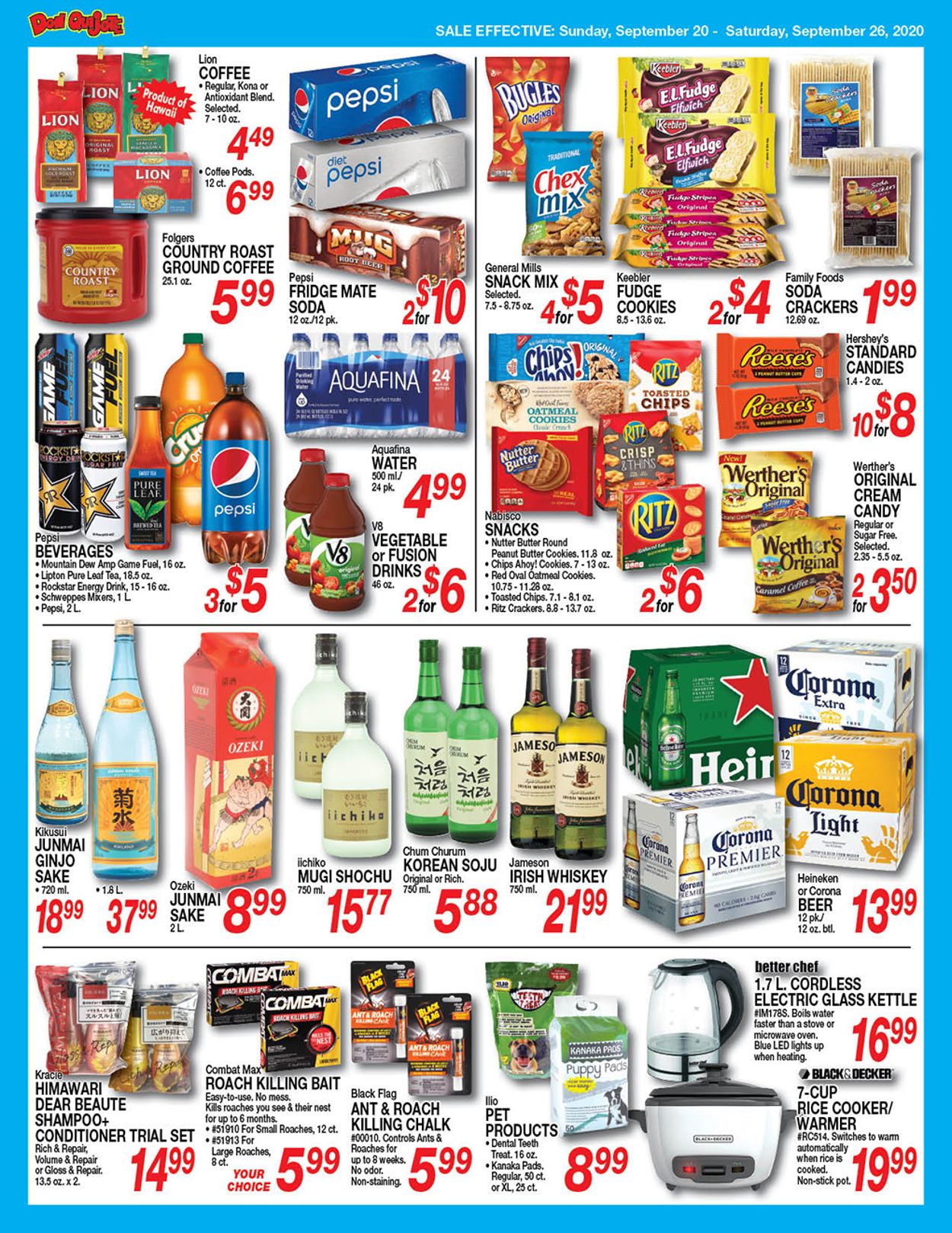 Don Quijote Hawaii Ad from 09/20/2020