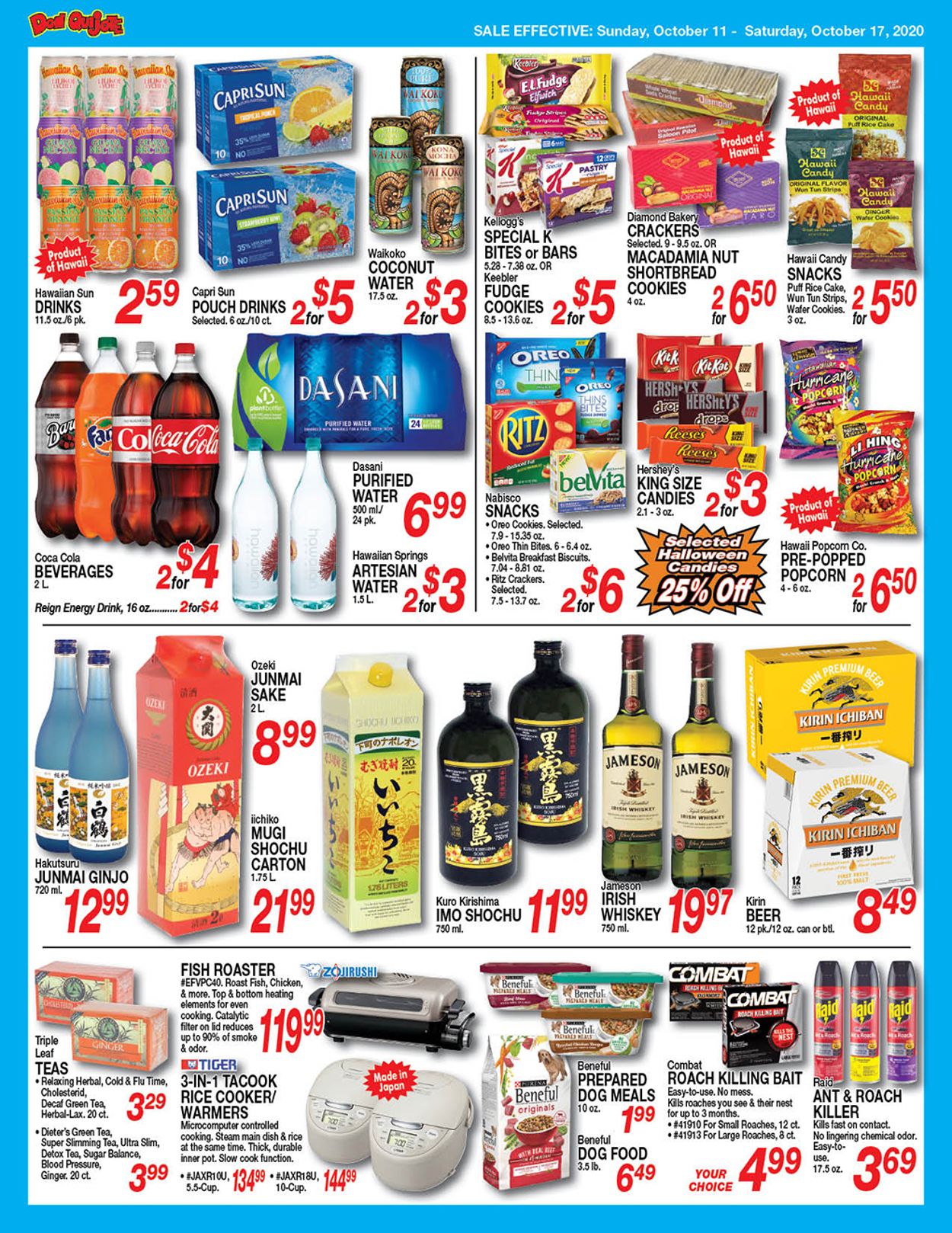 Don Quijote Hawaii Ad from 10/04/2020