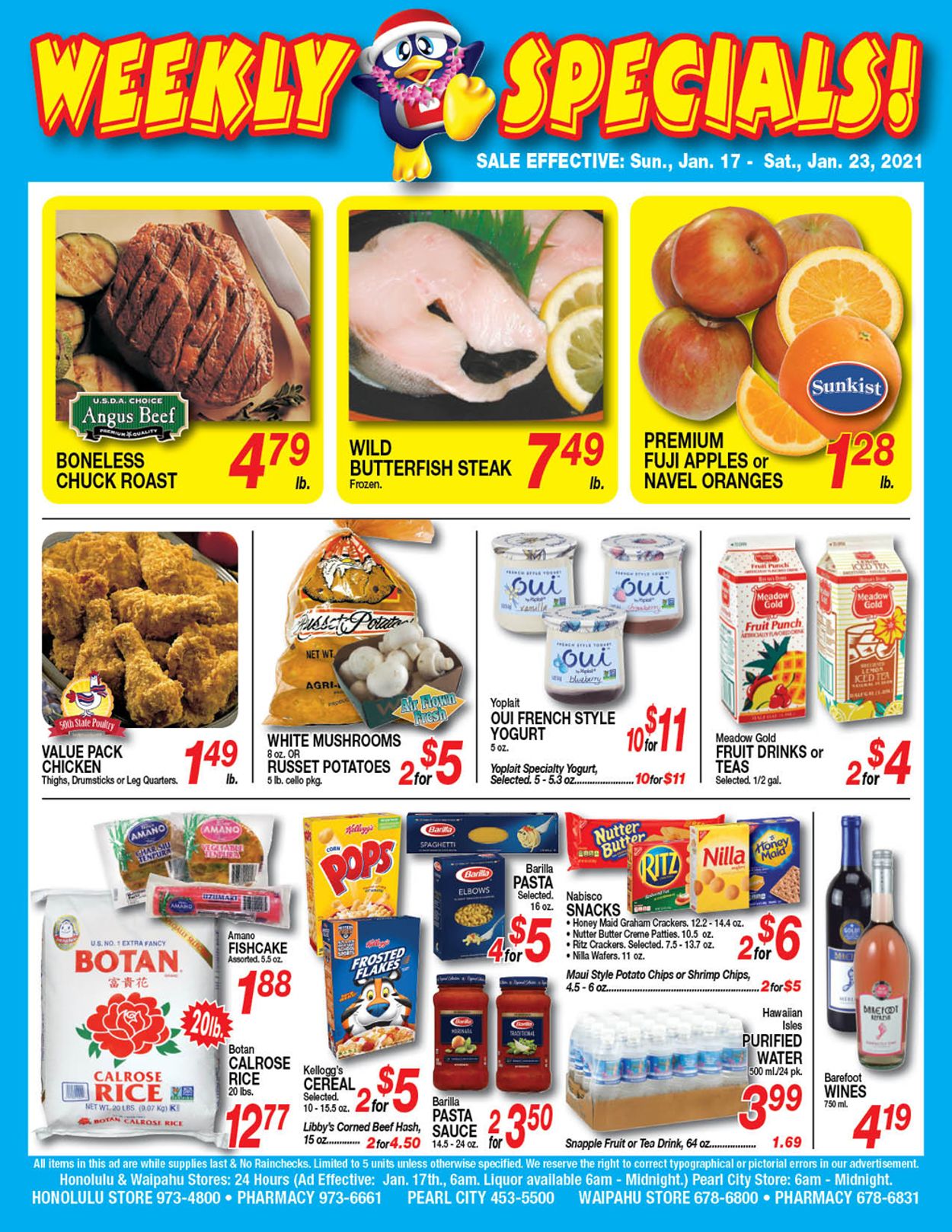 Don Quijote Hawaii Ad from 01/17/2021