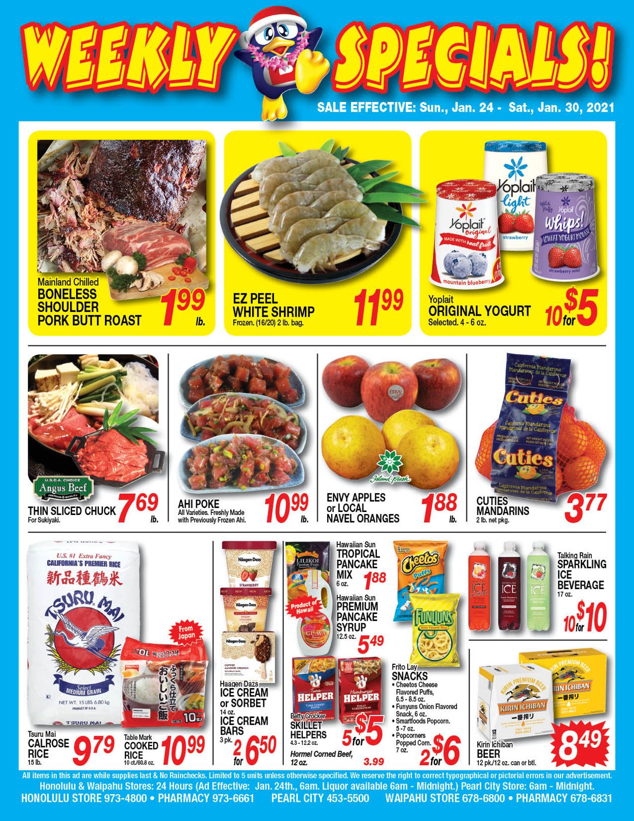 Don Quijote Hawaii Ad from 01/24/2021