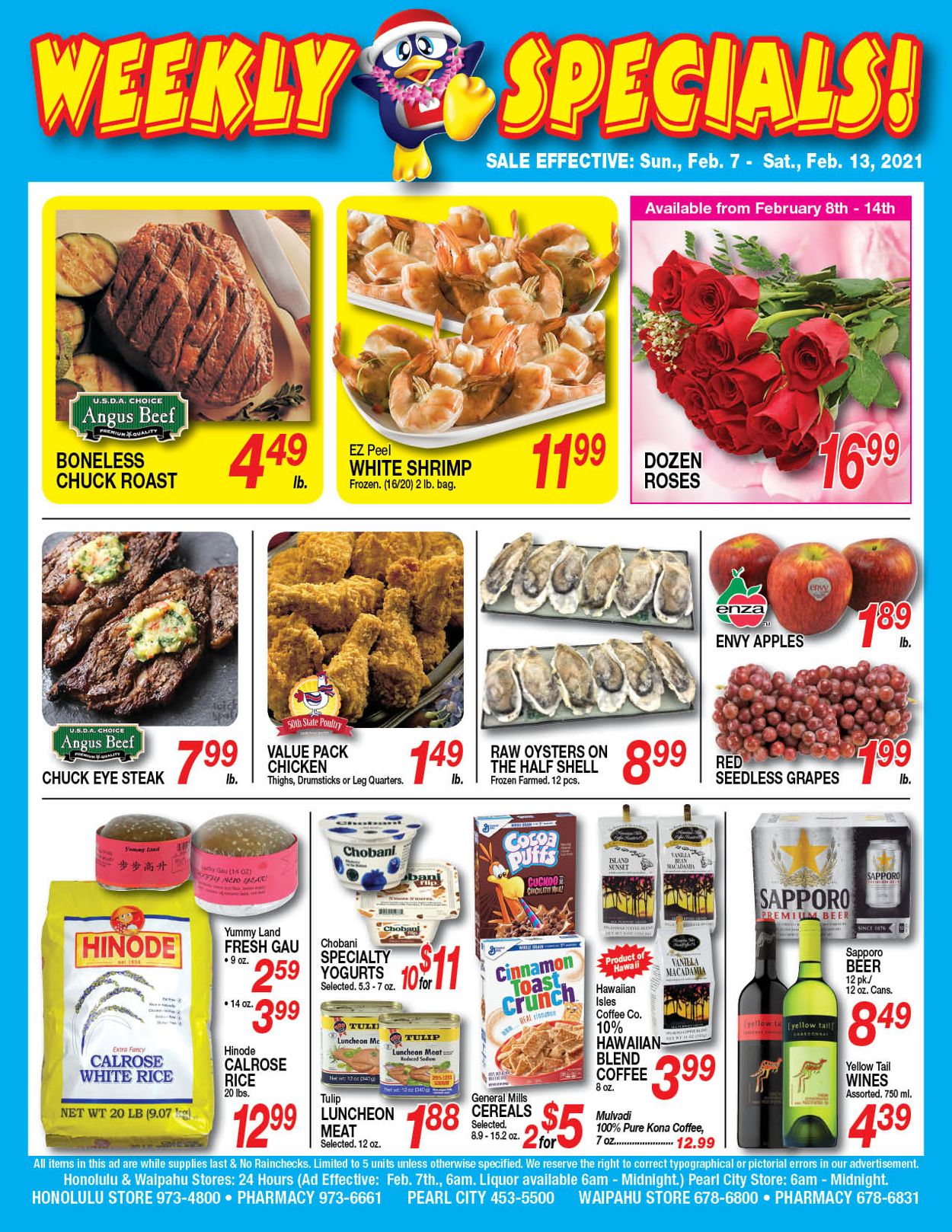 Don Quijote Hawaii Ad from 02/07/2021