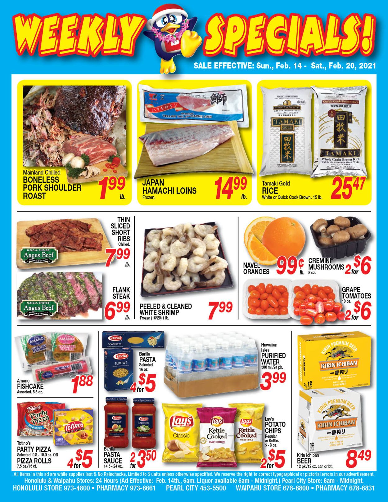 Don Quijote Hawaii Ad from 02/14/2021