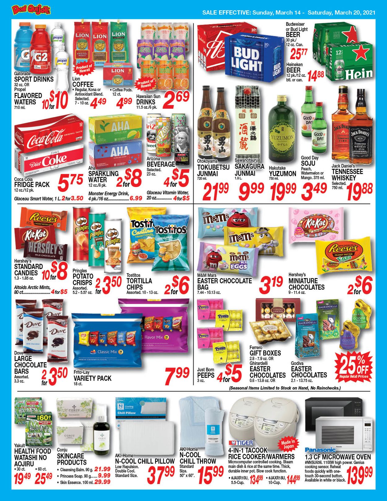 Don Quijote Hawaii Ad from 03/14/2021