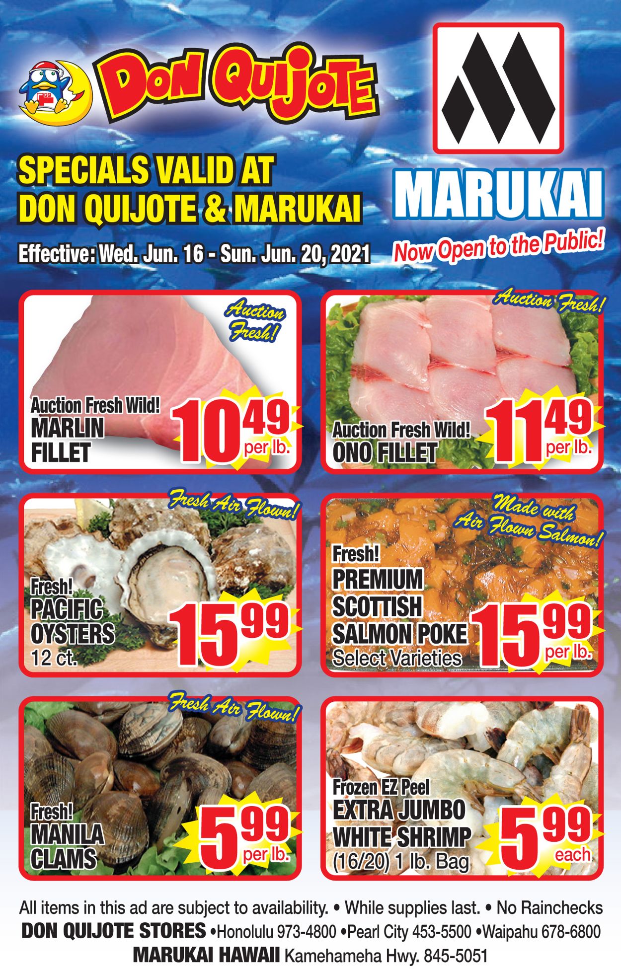 Don Quijote Hawaii Ad from 06/16/2021